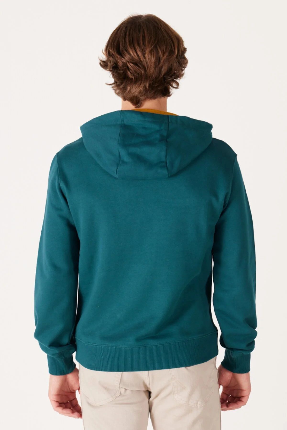 سویشرت سبز مردانه نخی مناسب پنبه عرق W232238826 Wrangler