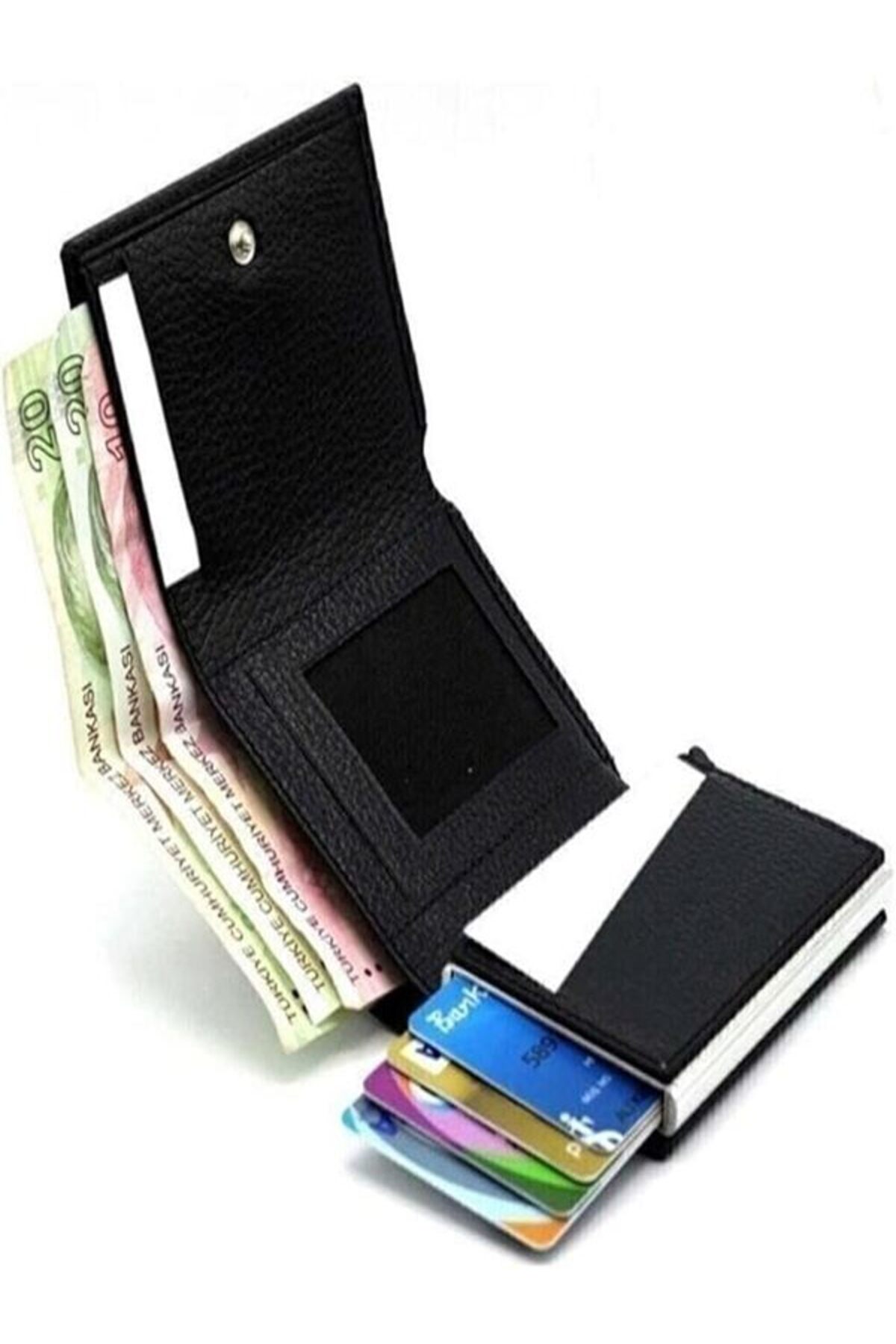 کیف پول مردانه آبی سرمه ای Astakos | RFD85ASTKS اورجینال - تصویر 4