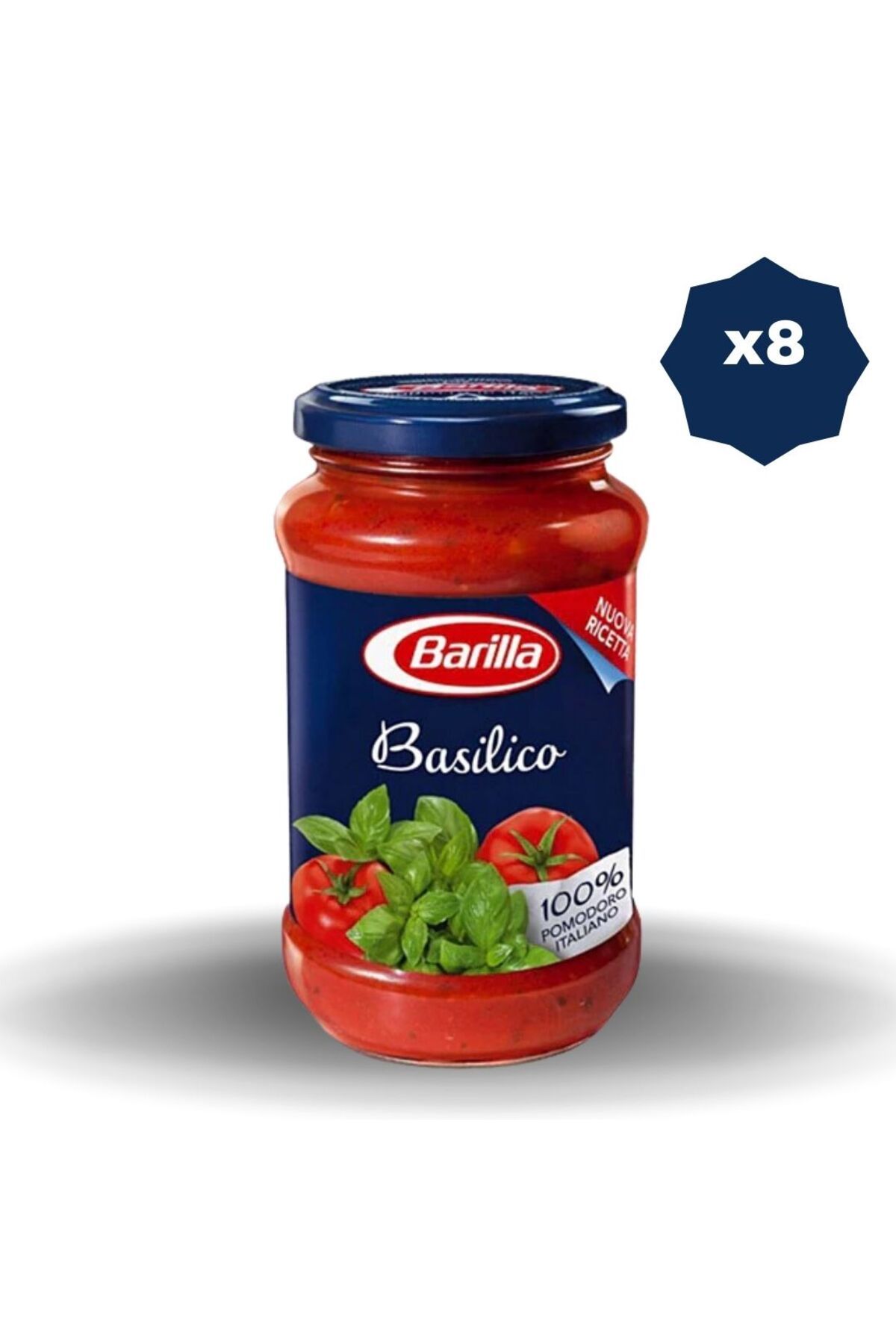 Barilla BARİLLA BASİLİCO DOMATESLİ MAK.SOSU 400 GR X 8 ADET