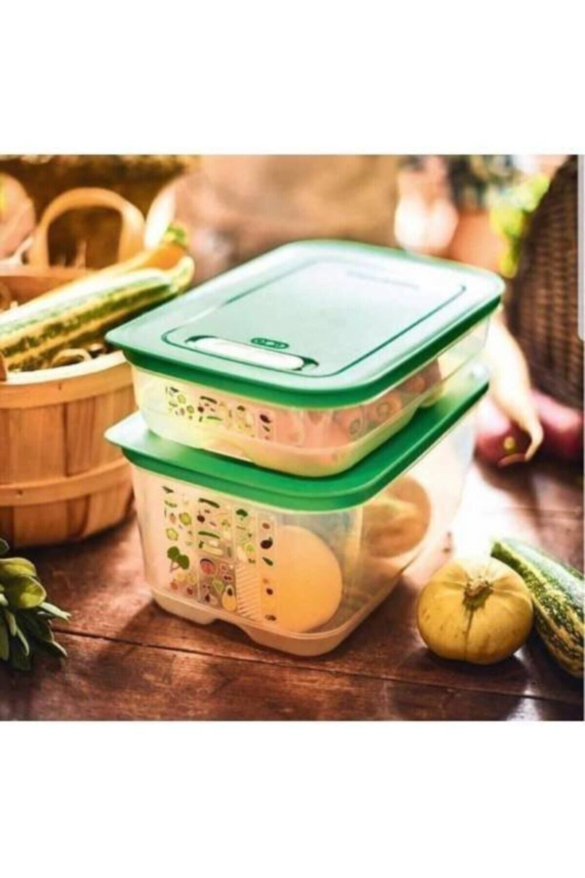 Tupperware-Greenhouse Set of 2 - 4.4 Lt X 1 Piece and 1.8 Lt Rectangular X 1 Piece 1