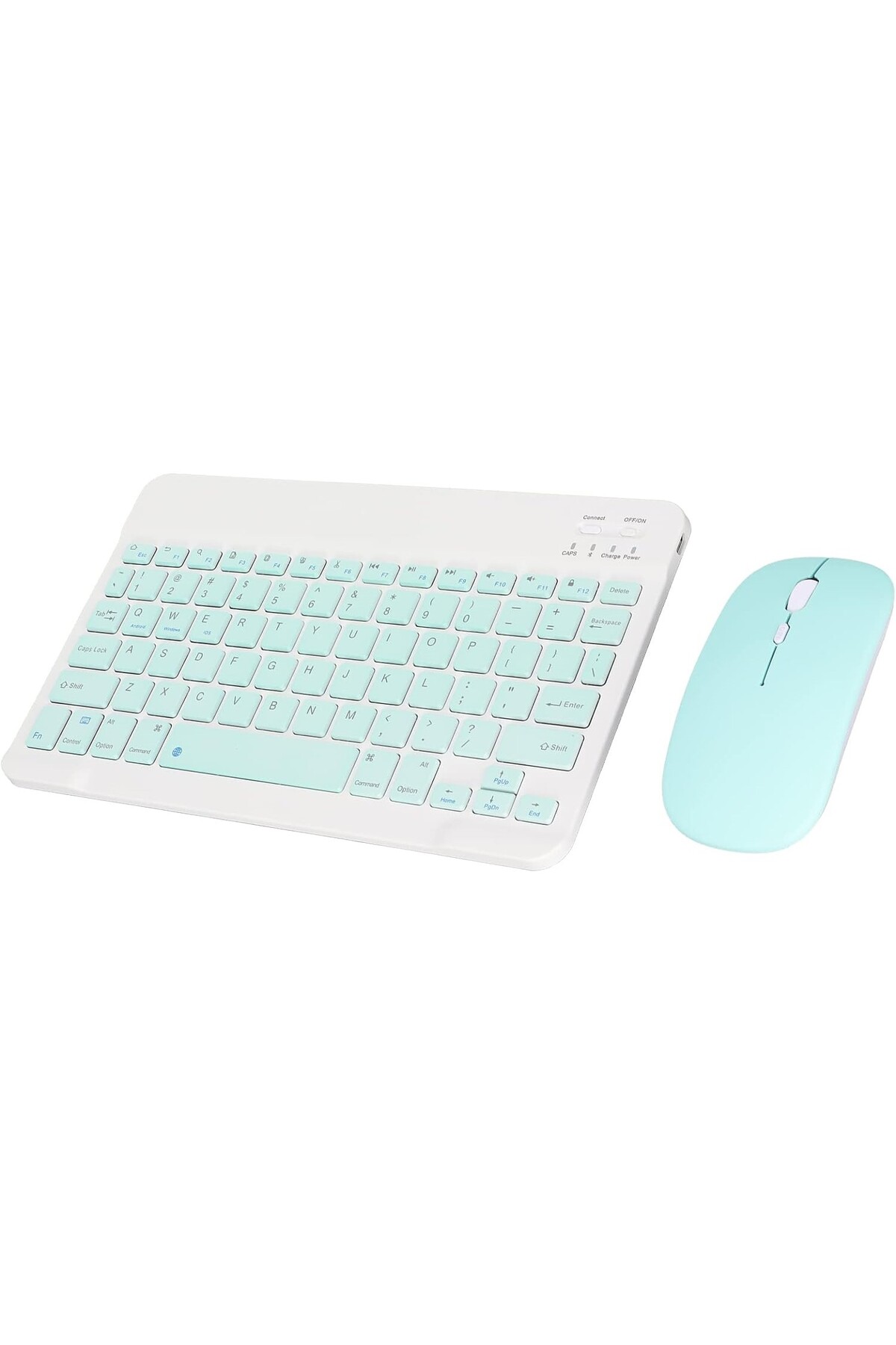 Bluetooth ergonomik tasarım USB şarj cep telefonu laptop için ultra ince klavye mouse 3