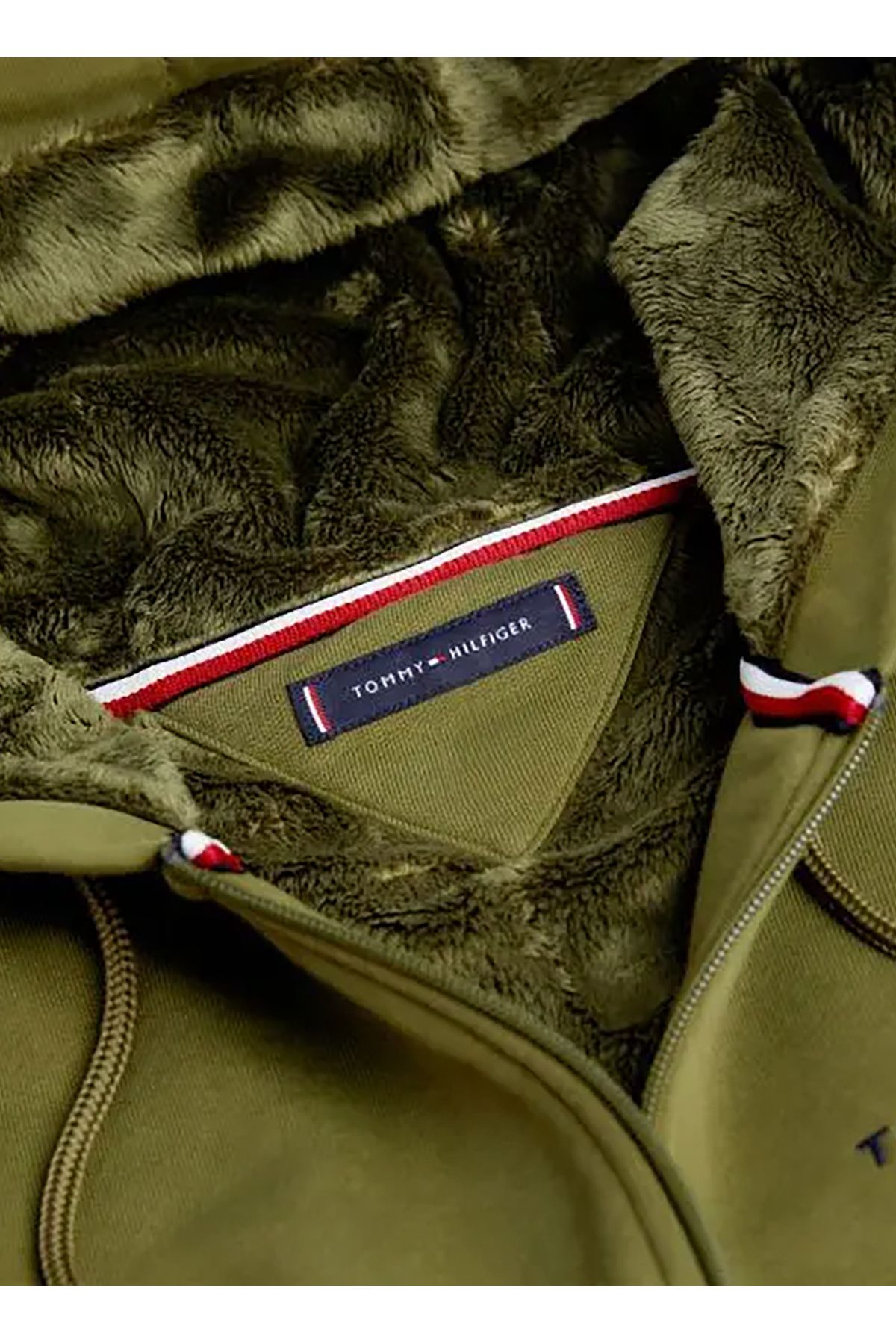 سویشرت سبز مردانه یقه mw0mw27841ms2 Tommy Hilfiger
