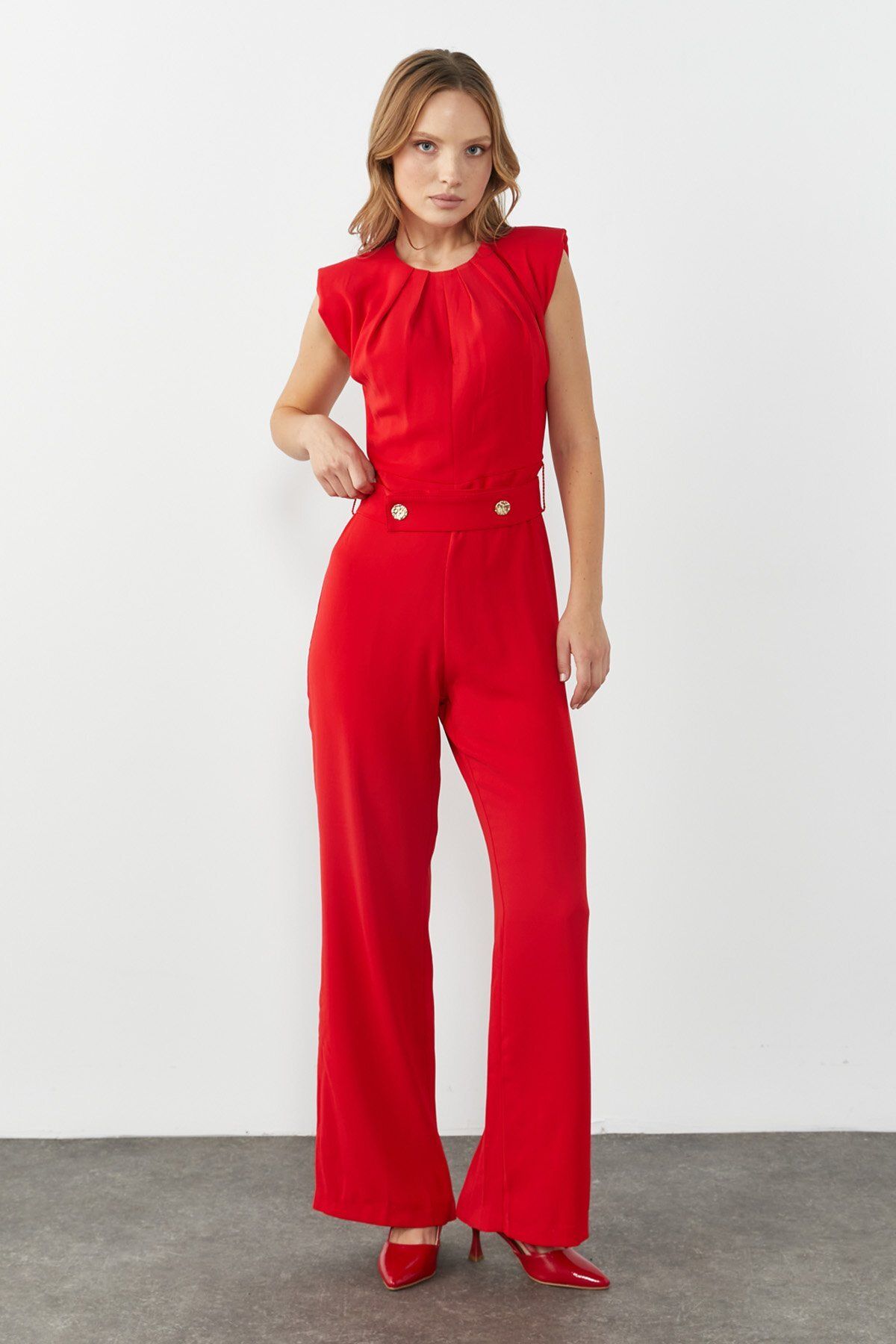 Red jump suits new arrivals