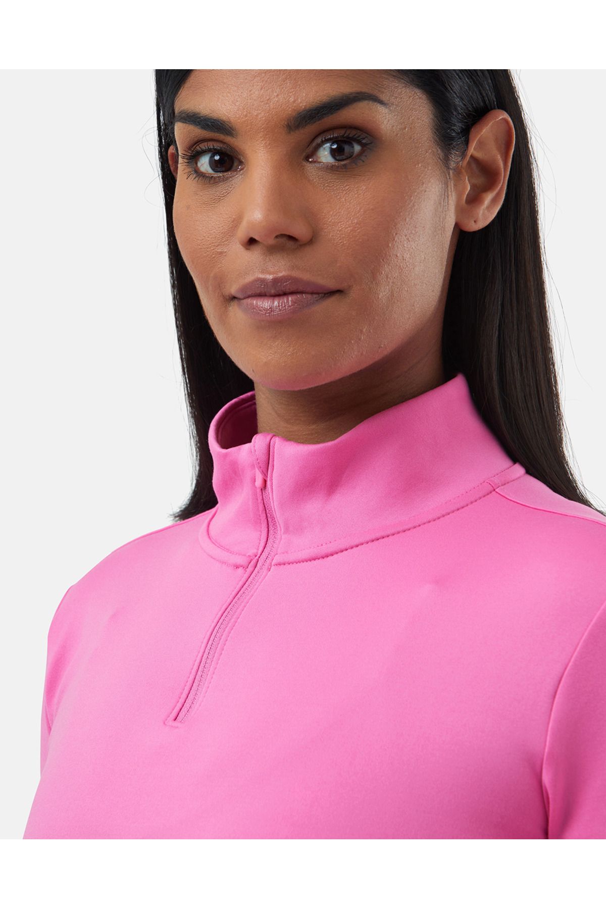 Pink nike top half zip top