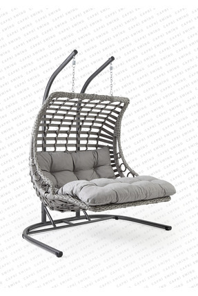 Gardenya Bahçe Capri Swing Bodrum Double Rattan Bahçe Ve Balkon Salıncağı