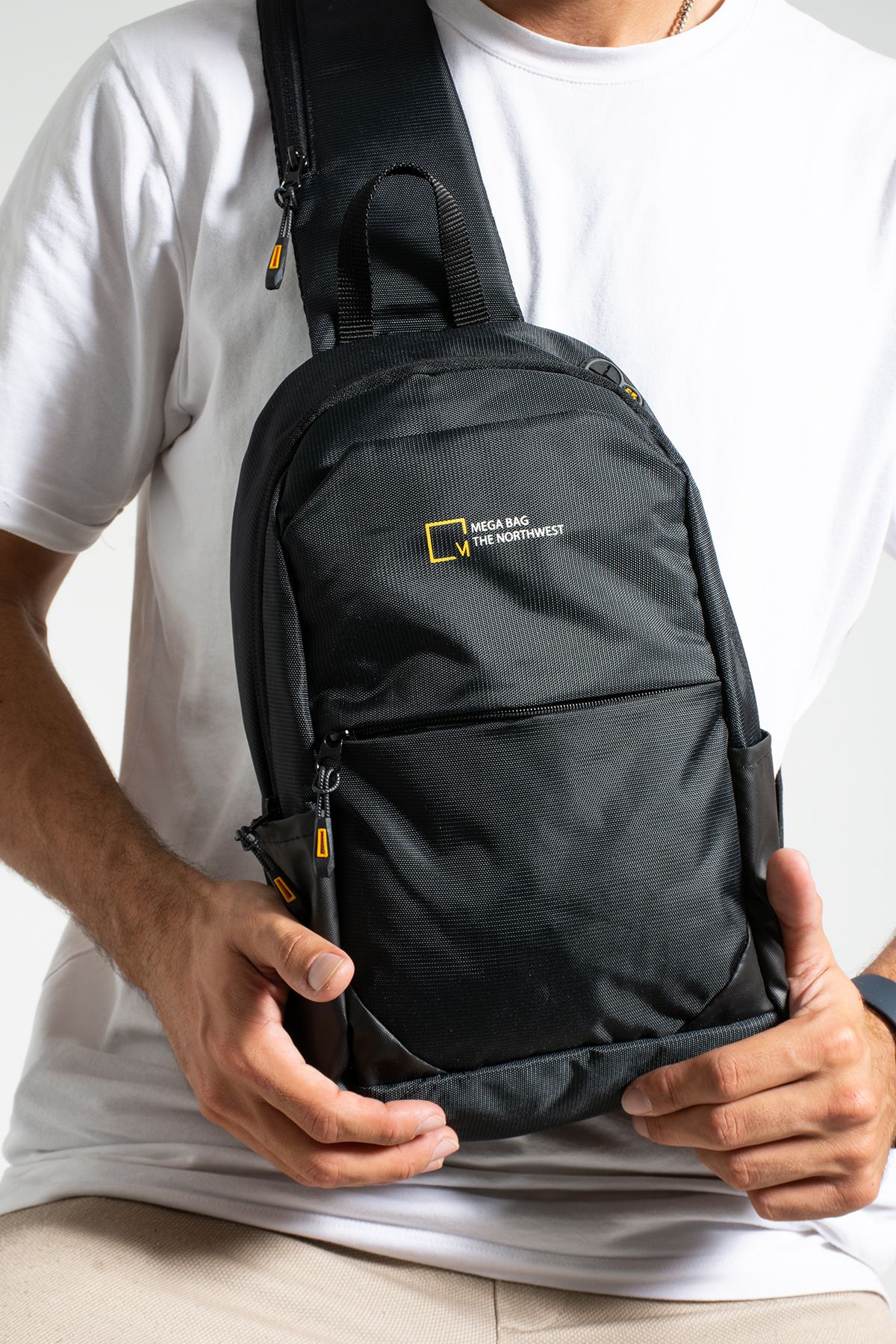 Mega Bag The Northwest Çapraz Bodybag Erkek Çantası - Siyah