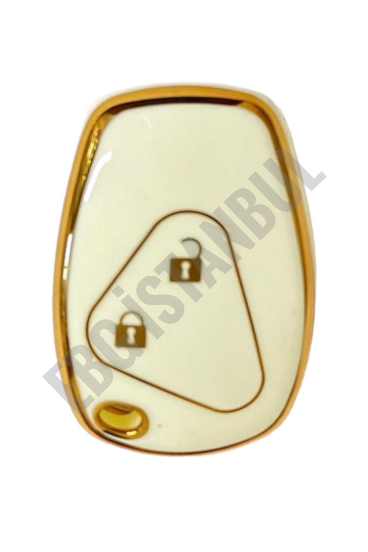EBG İSTANBUL-Renault Clio 3 Dacia Duster 2 Button White Car Key Remote Control Case 2