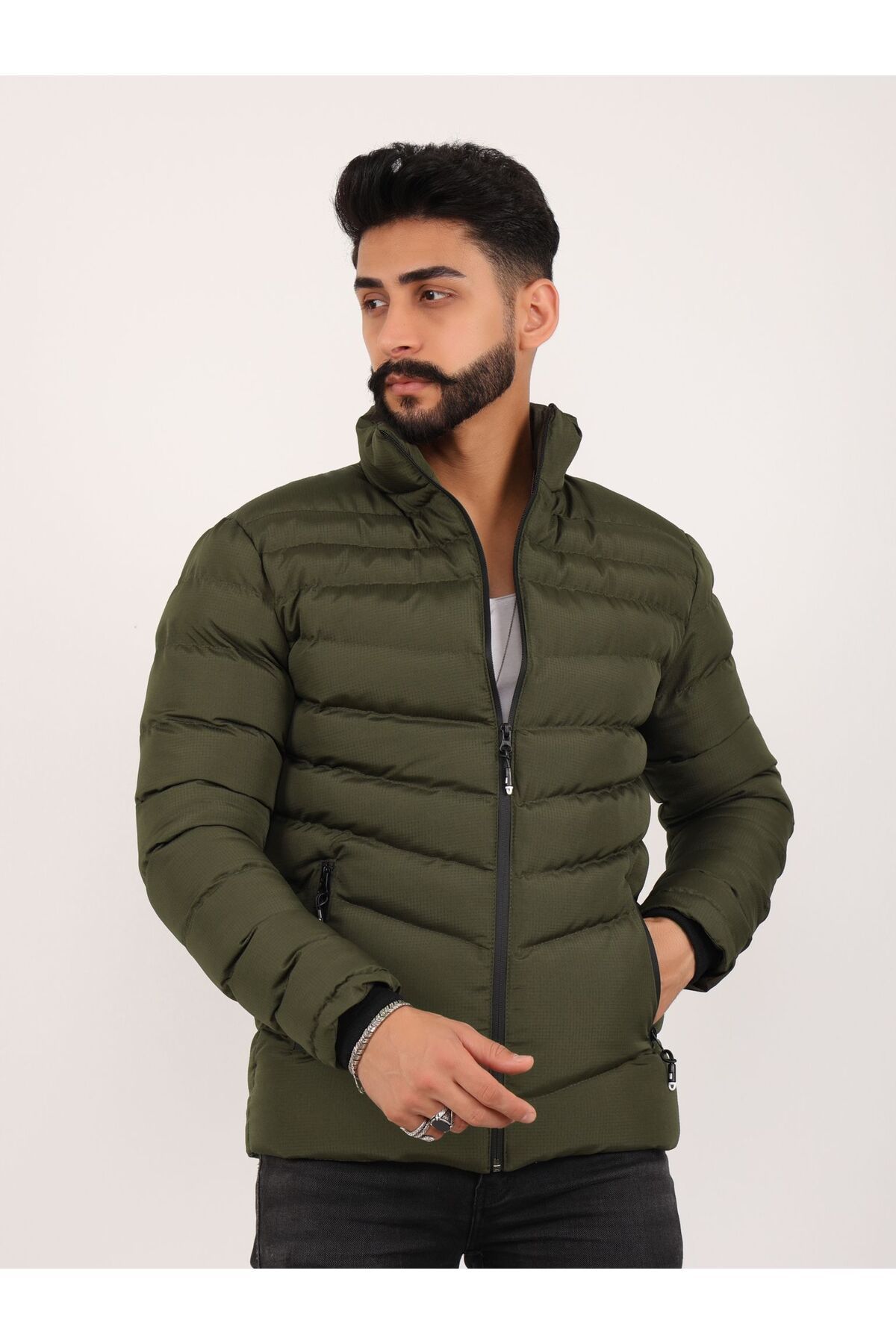 BYz t Men s Water and Windproof Winter Puffer Jacket Trendyol