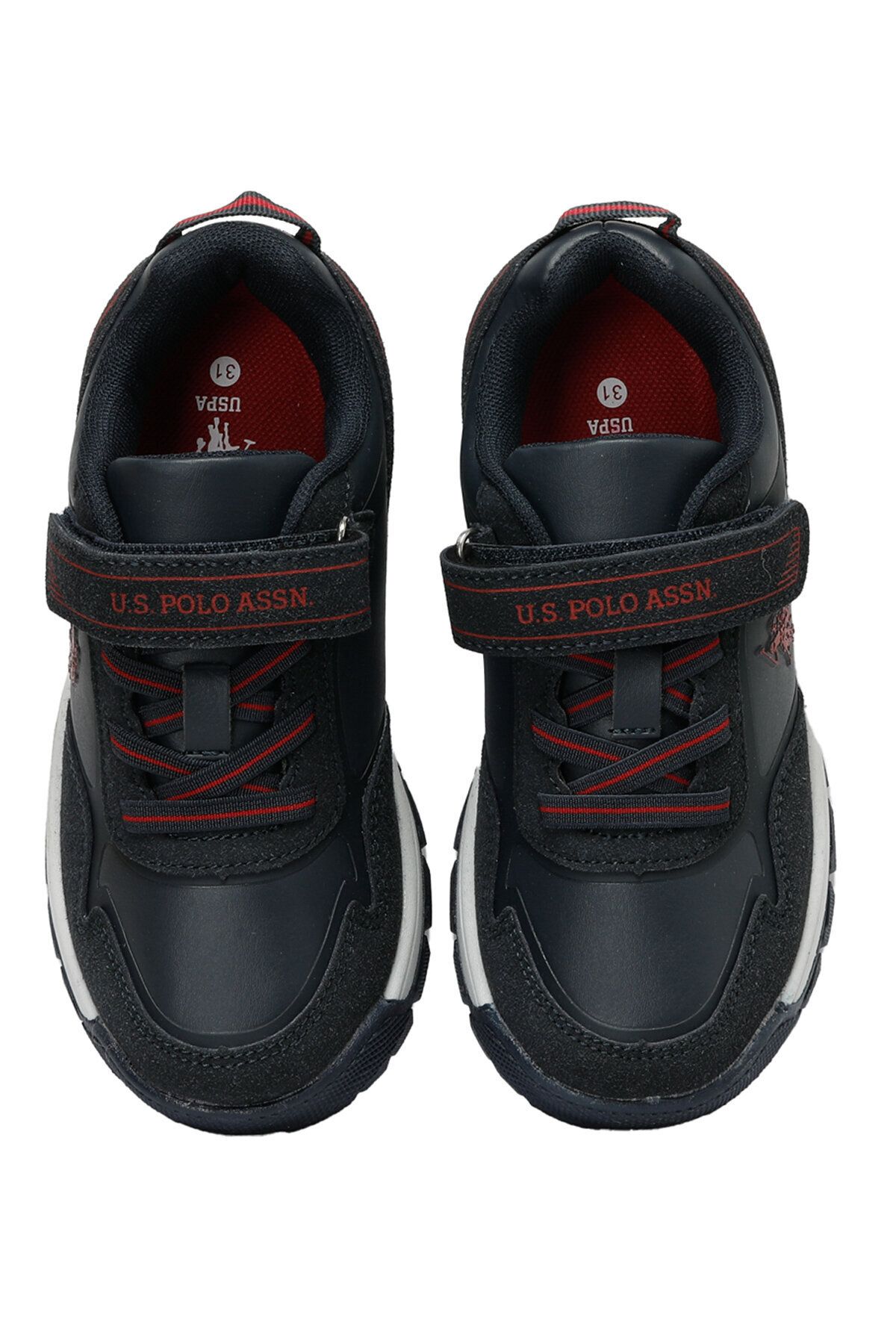 کفش های فضای باز آبی پسرانه و بچگانه پایه. چوگان Assn. Boy Sagan Jr 3PR Shost Navy Blue U.S. Polo Assn.