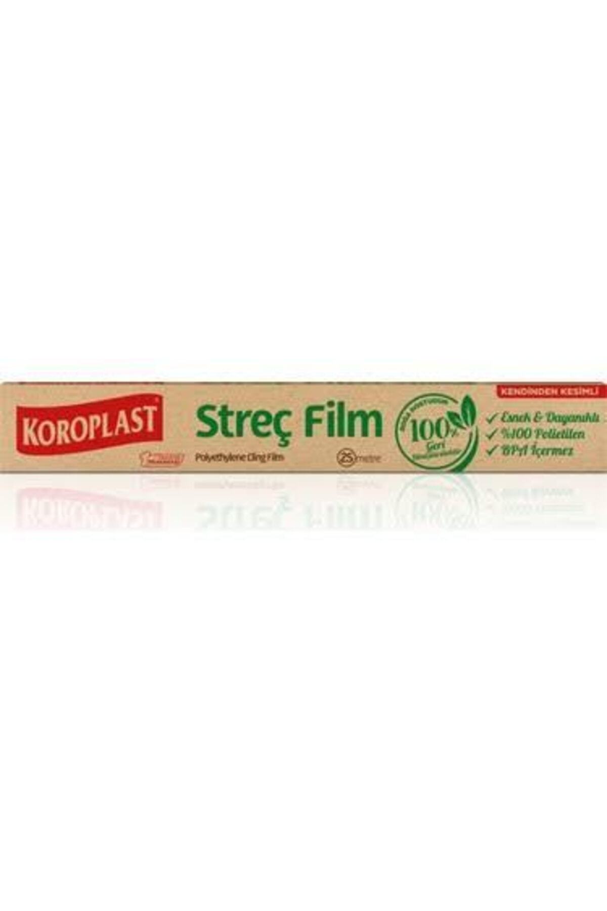 Koroplast Doğal Streç Film 25 Metre Kendinden Kesimli