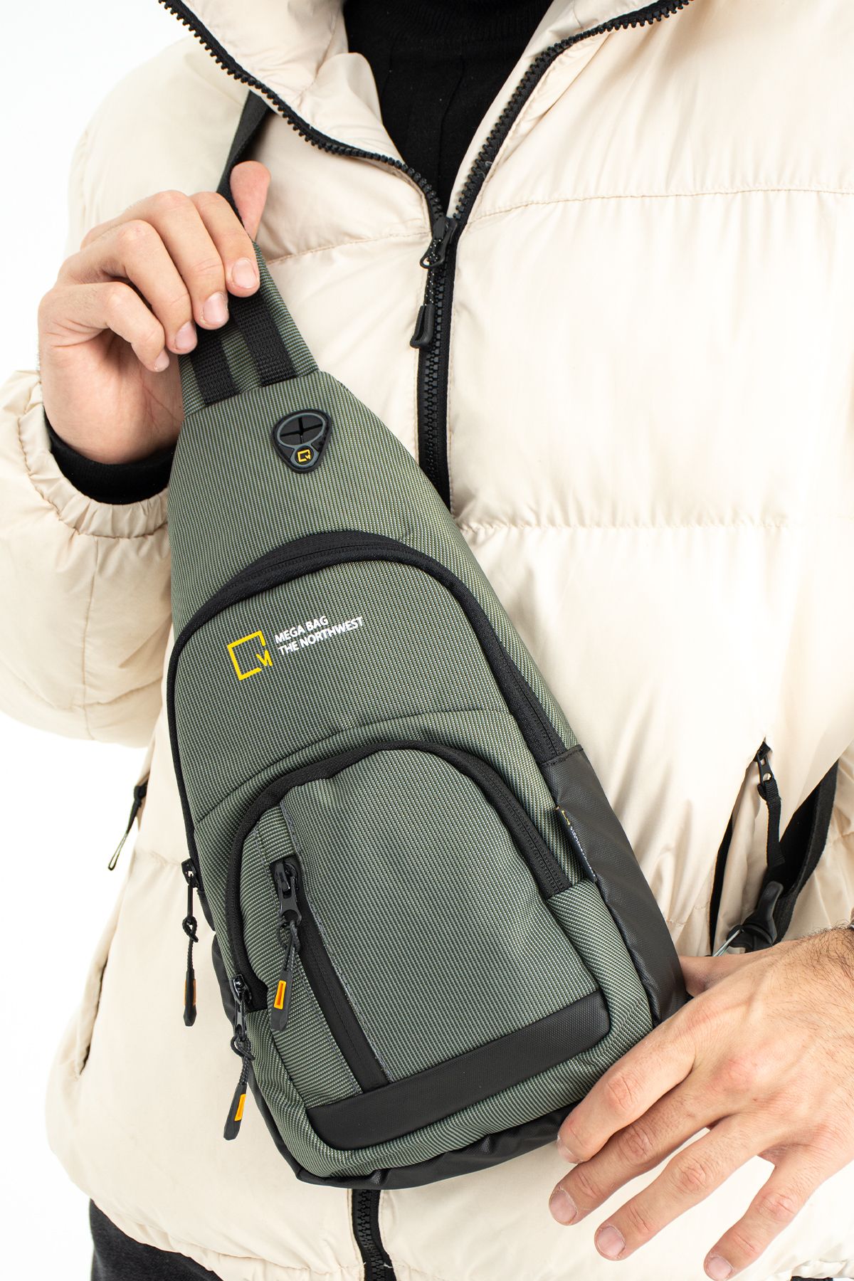Mega Bag The Northwest Çapraz Bodybag Erkek Çantası - Gri