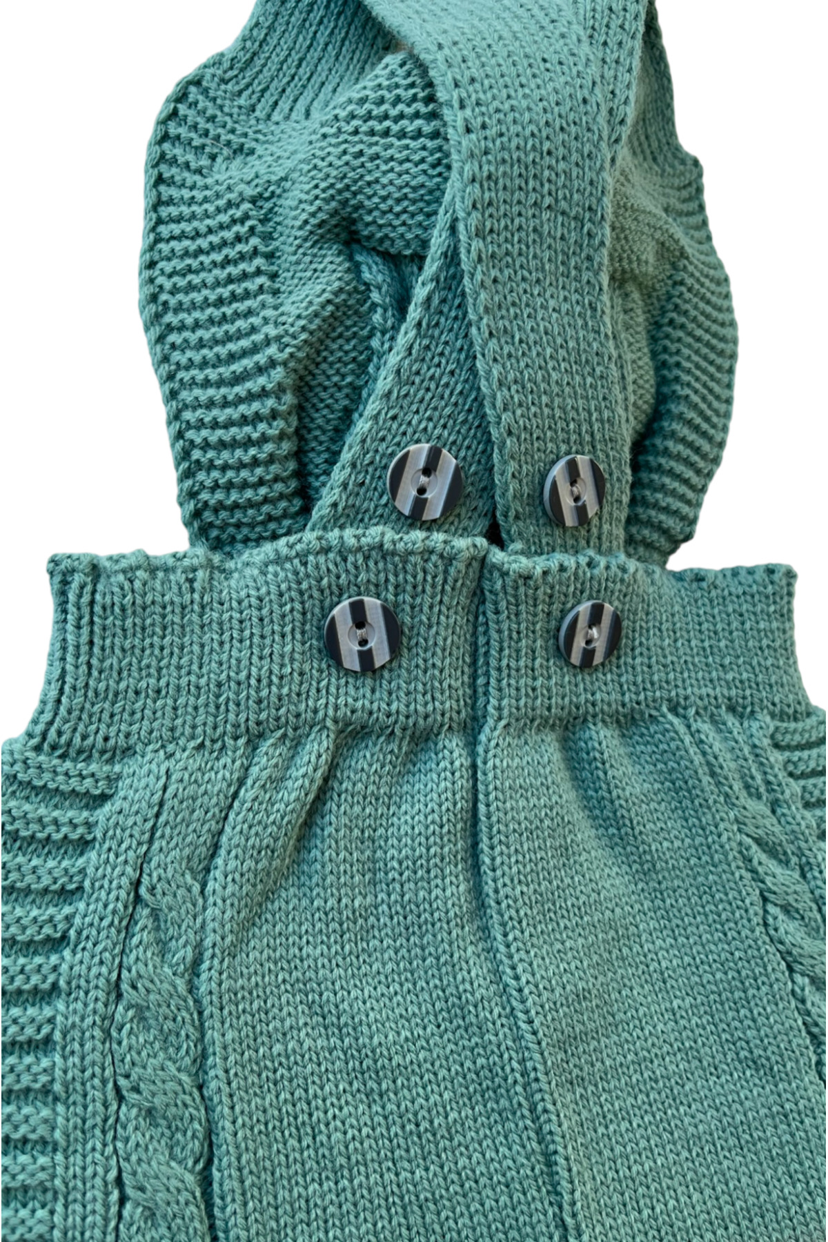 gogo bici Kışlık Ayıcıklı Askılı Düğmeli Bebek Çocuk Triko Tayt Salopet fotoğrafı 5 (önizleme)