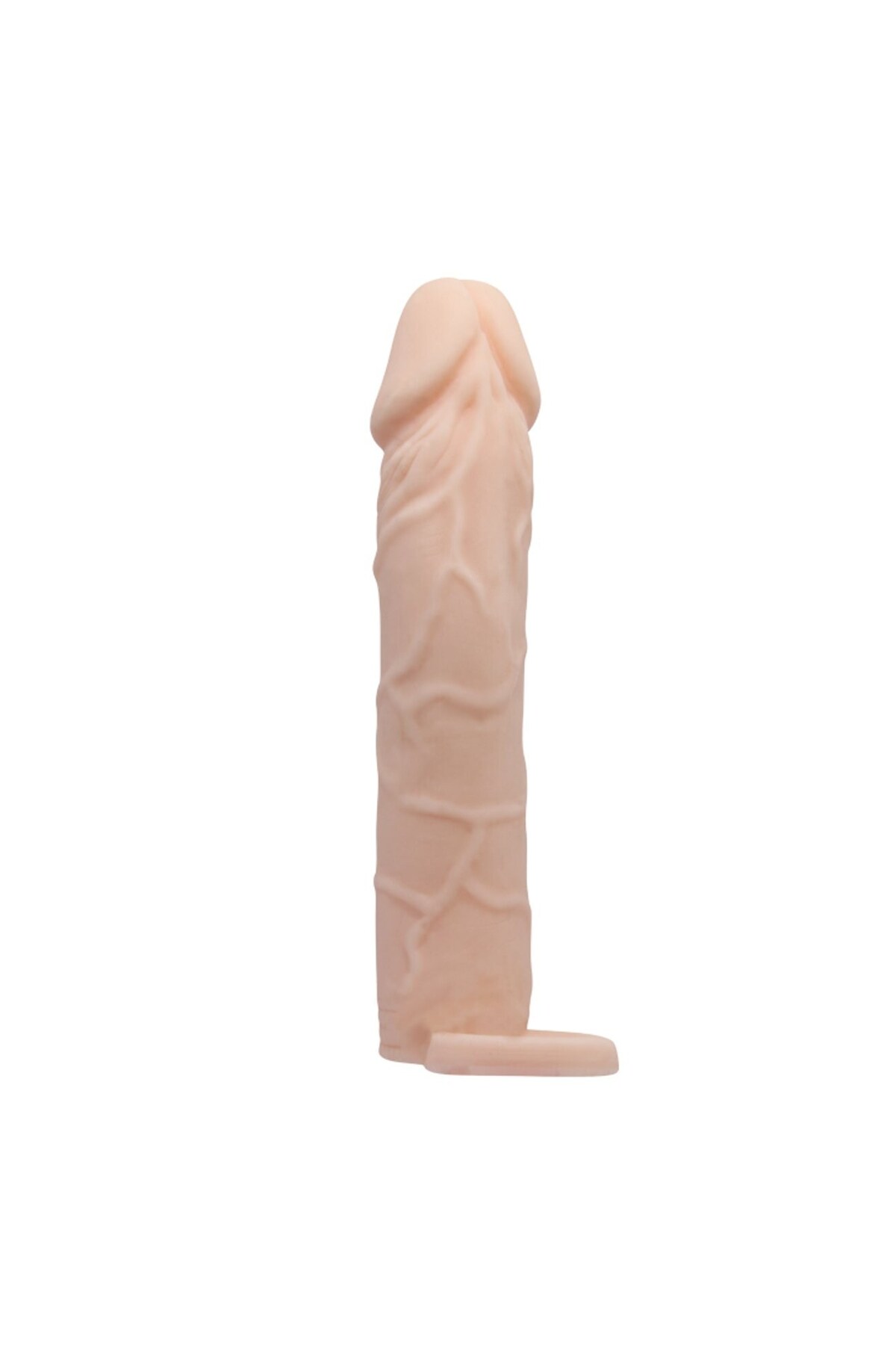 Soft Ekstra Yumuşak Ekstra Ten Dokusunda Ten Görünümde Penis Kılıfı Testislere Geçirilen Halkalı 4