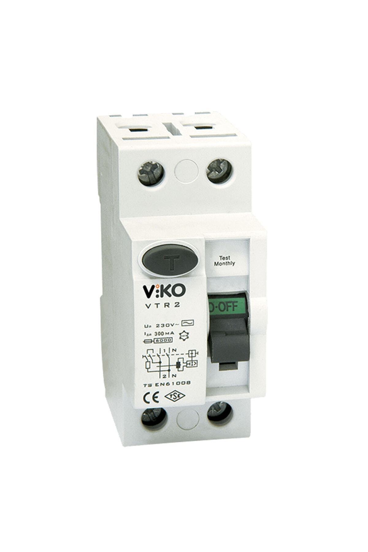 VİKO Vtr2-40300 Yangın Koruma Rölesi 2x40a 300ma