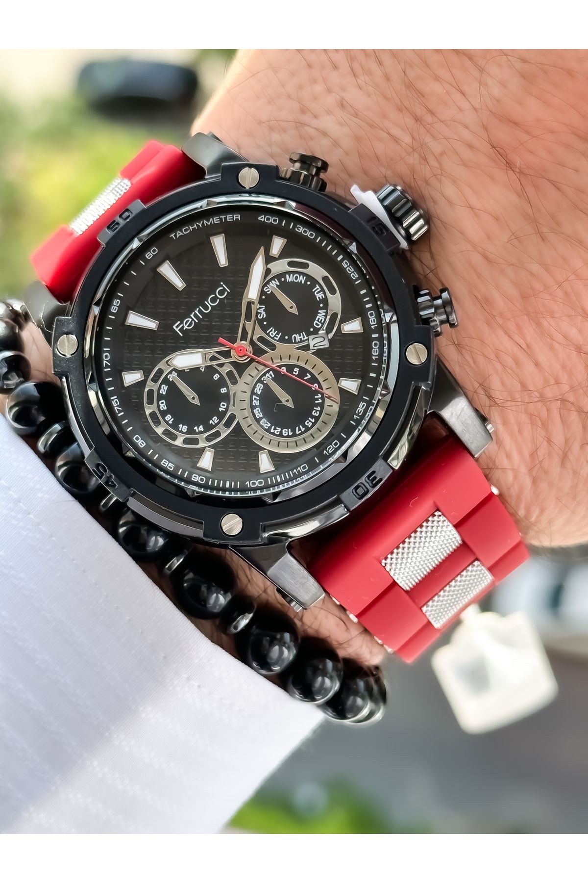 Silicone bracelet sale watch waterproof