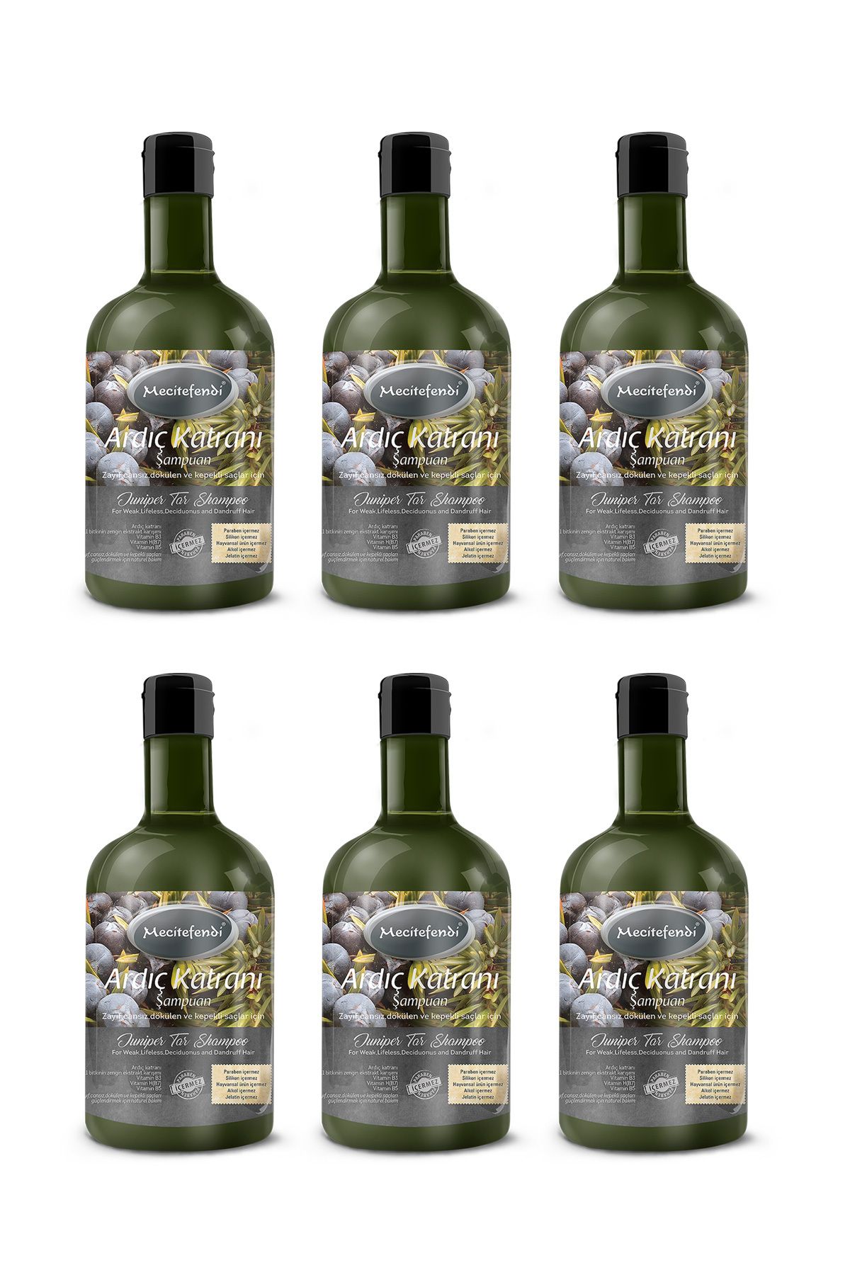 شامپو تار JUNIPER 6 pack 400ml Mecit Efendi