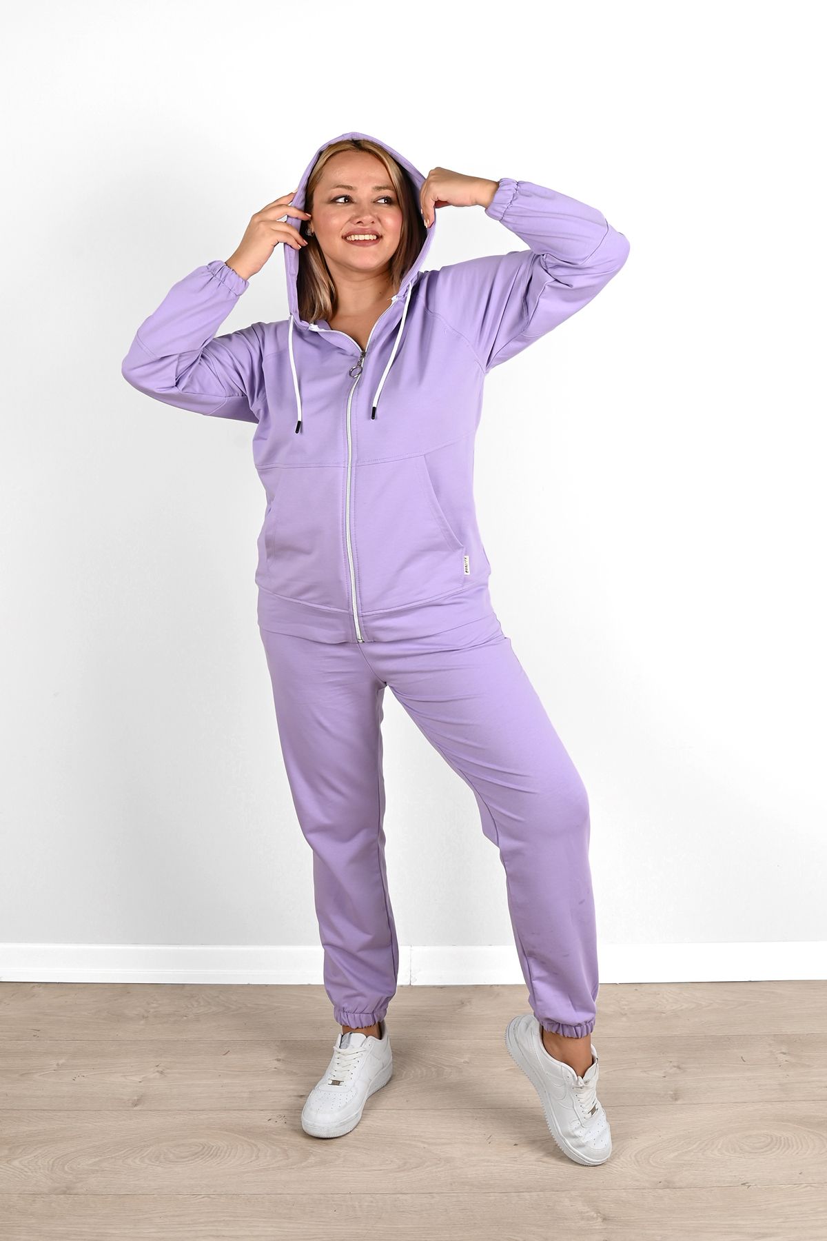 Purple sweatsuit top set
