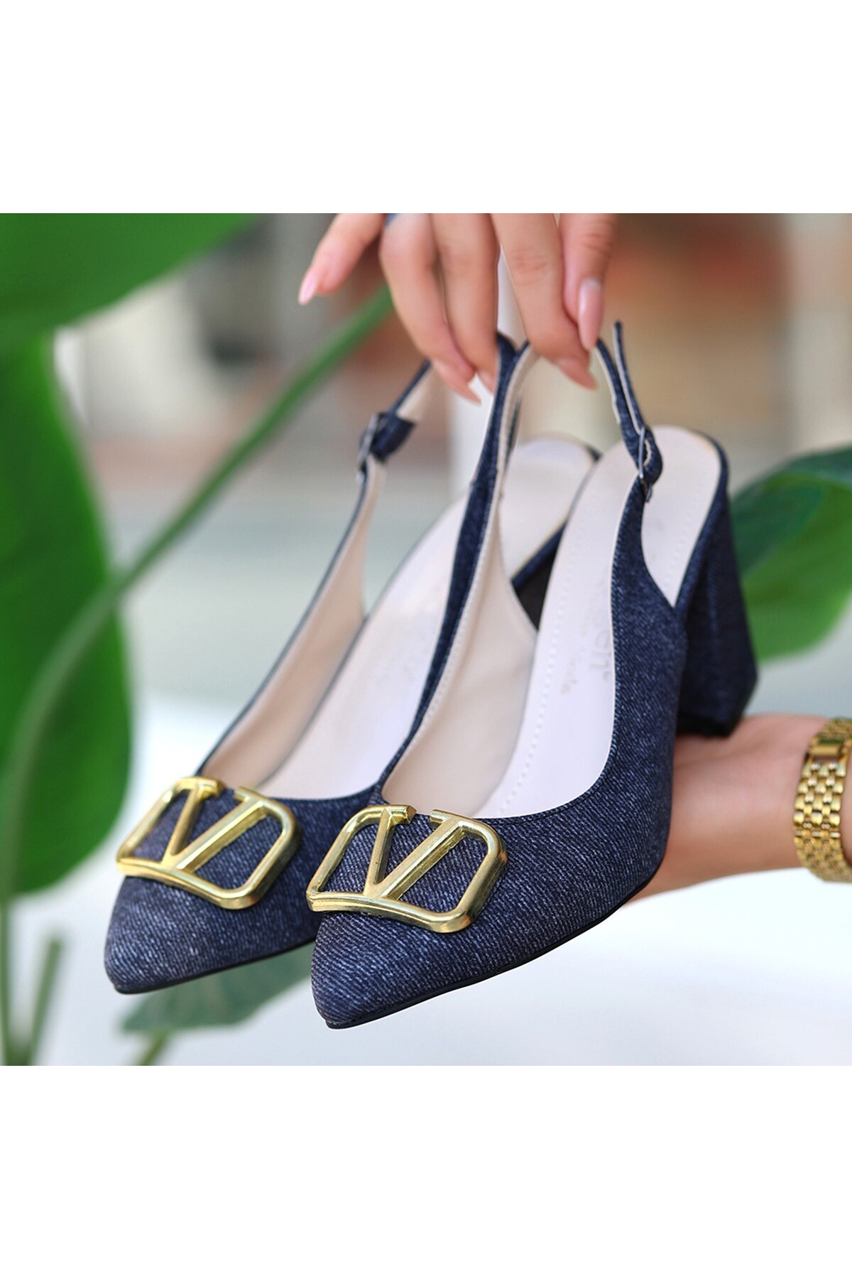 Frances Siyah Kot Topuklu Ayakkabı