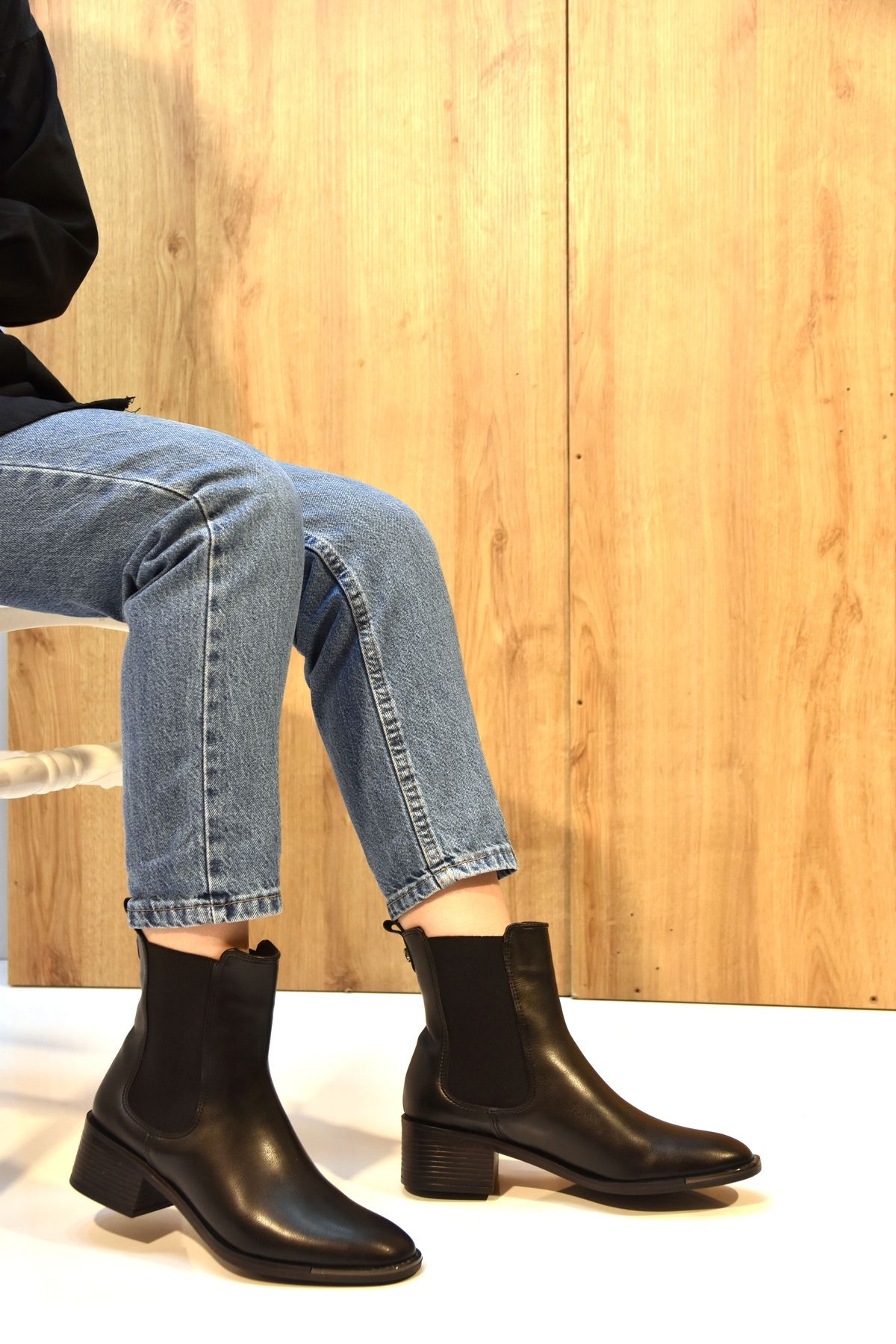 Prego Ankle Boots Black Block Trendyol