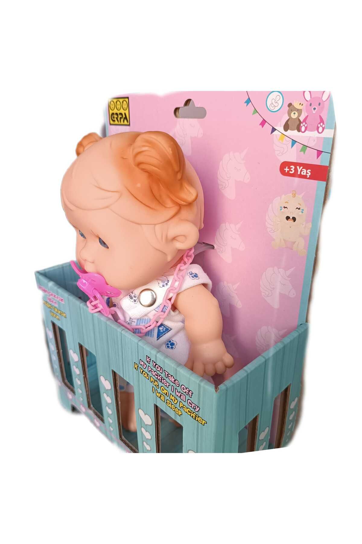 Ağlayan Sesli Emzikli Bebek %100 Et Bebek 25 Cm Hediye Oyuncak