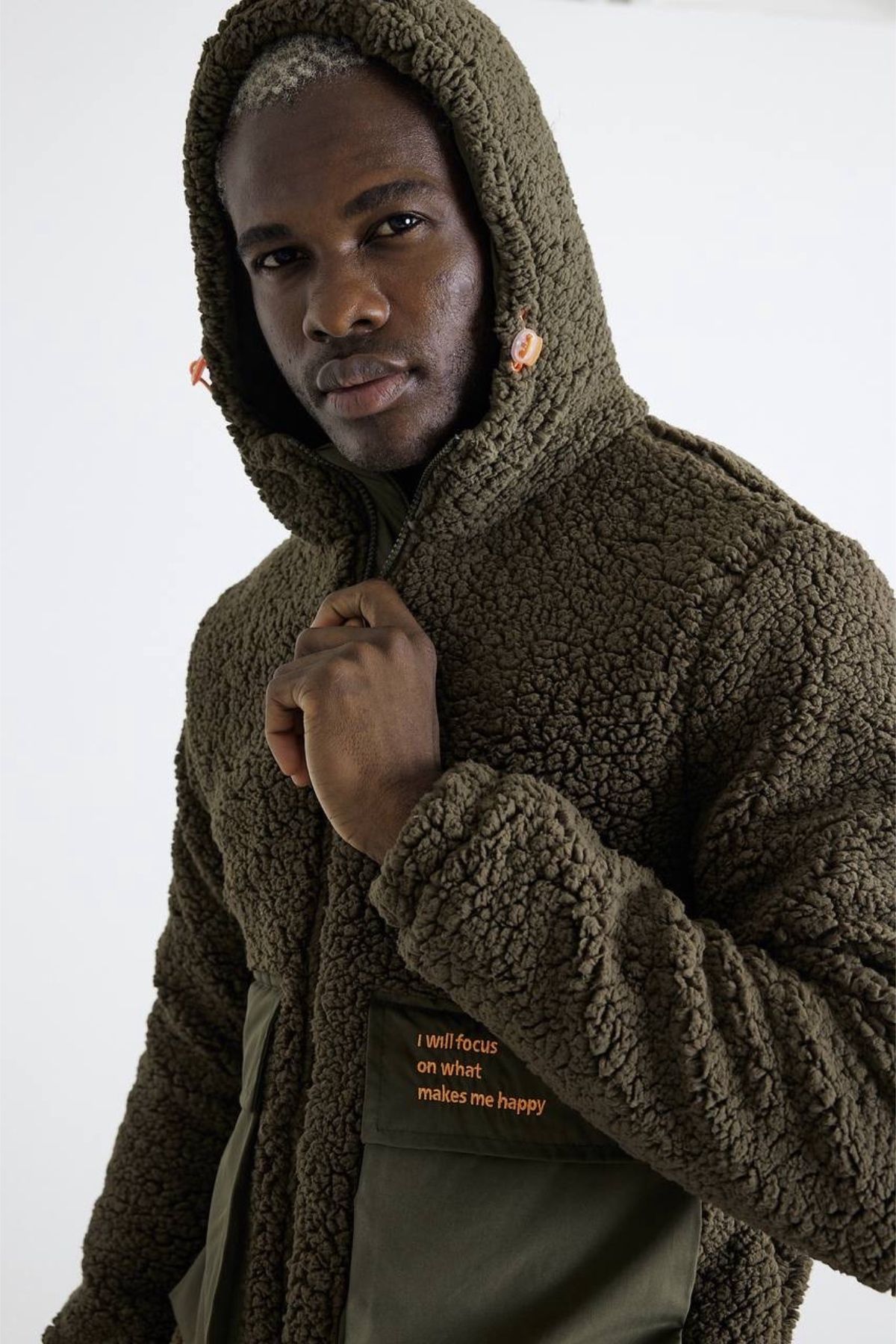 Men's plush fleece shop jacket