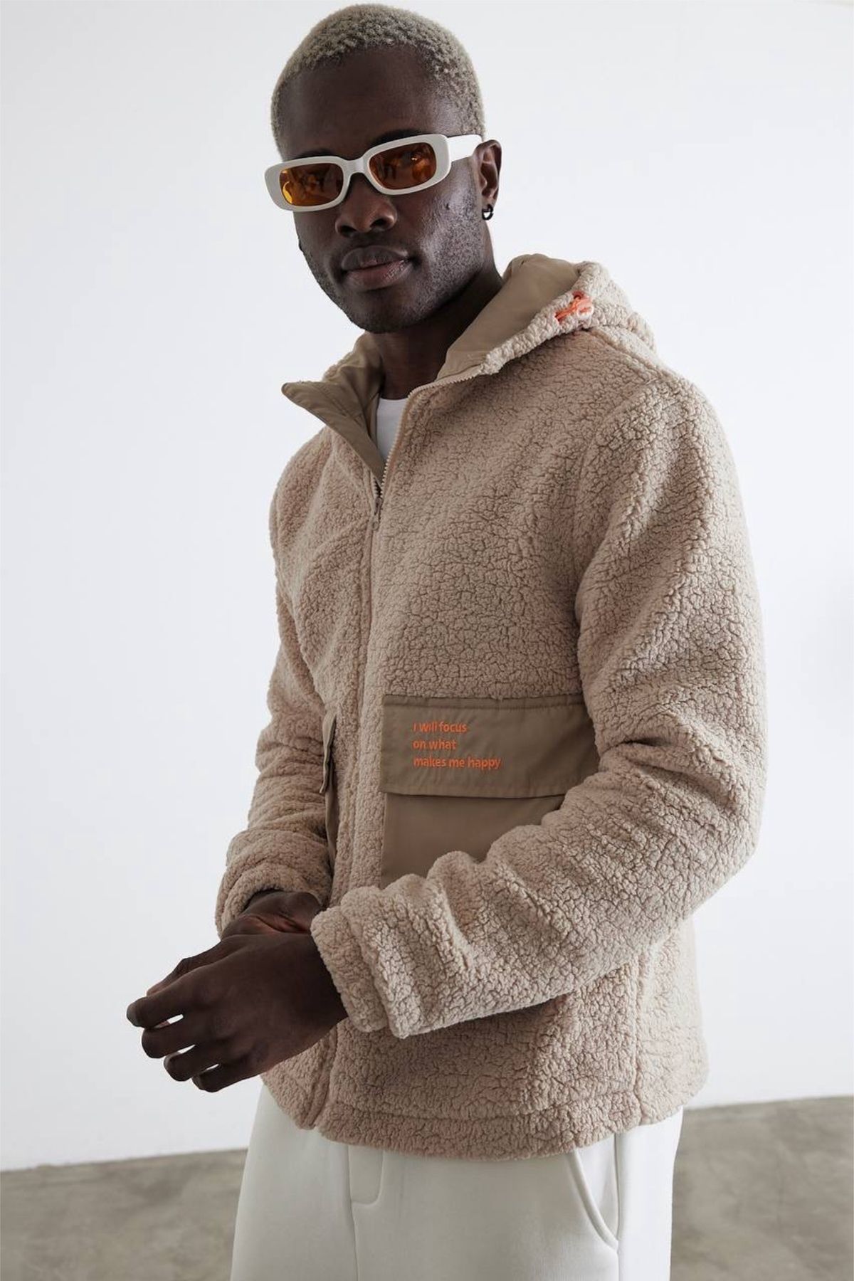 Plush outlet hoodie men
