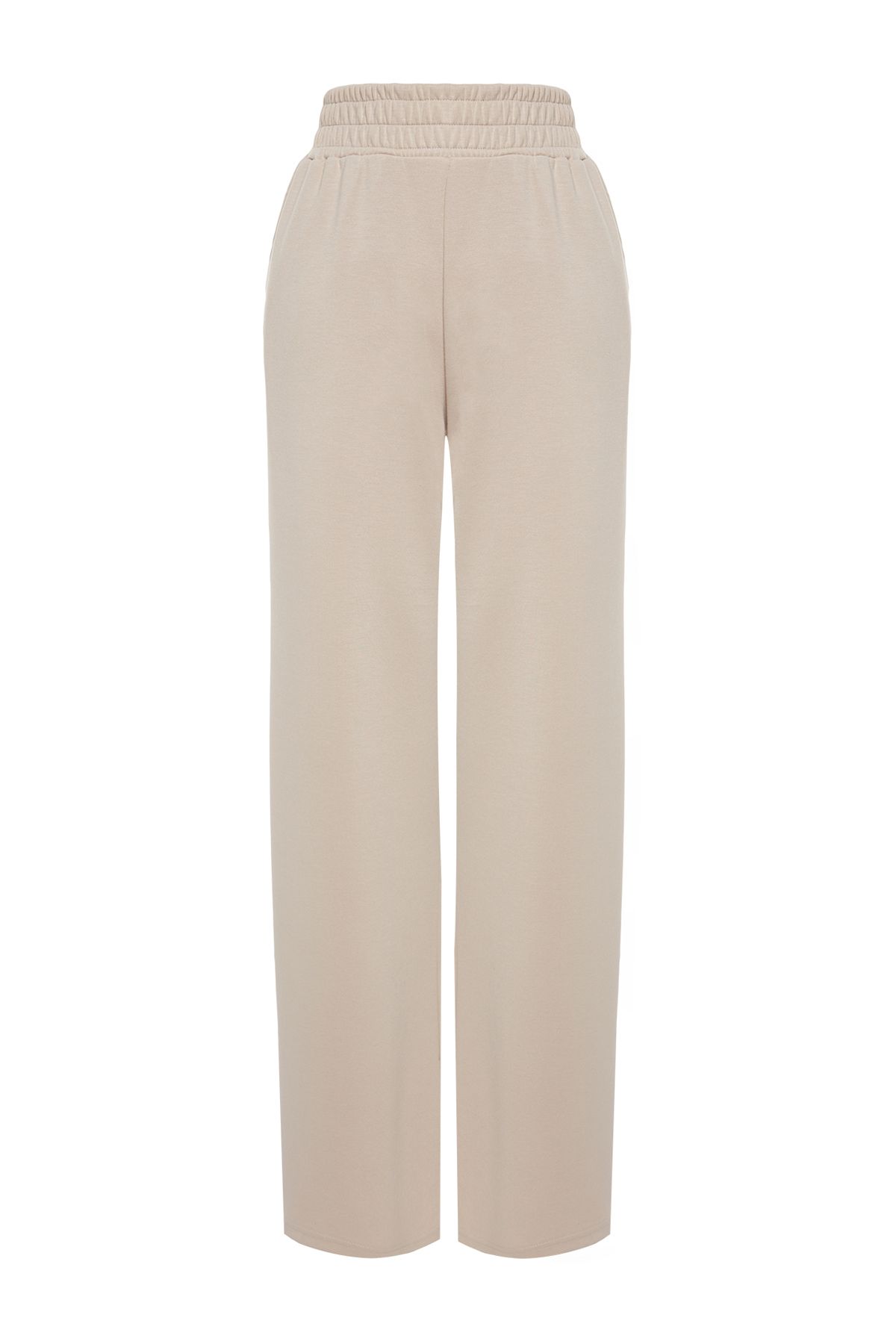 Trendyol Collection-Stone Premium Soft Fabric Kapsy Široká noha/Uvolněný střih Pletené tepláky Kalhoty TWOAW24EA00012 8