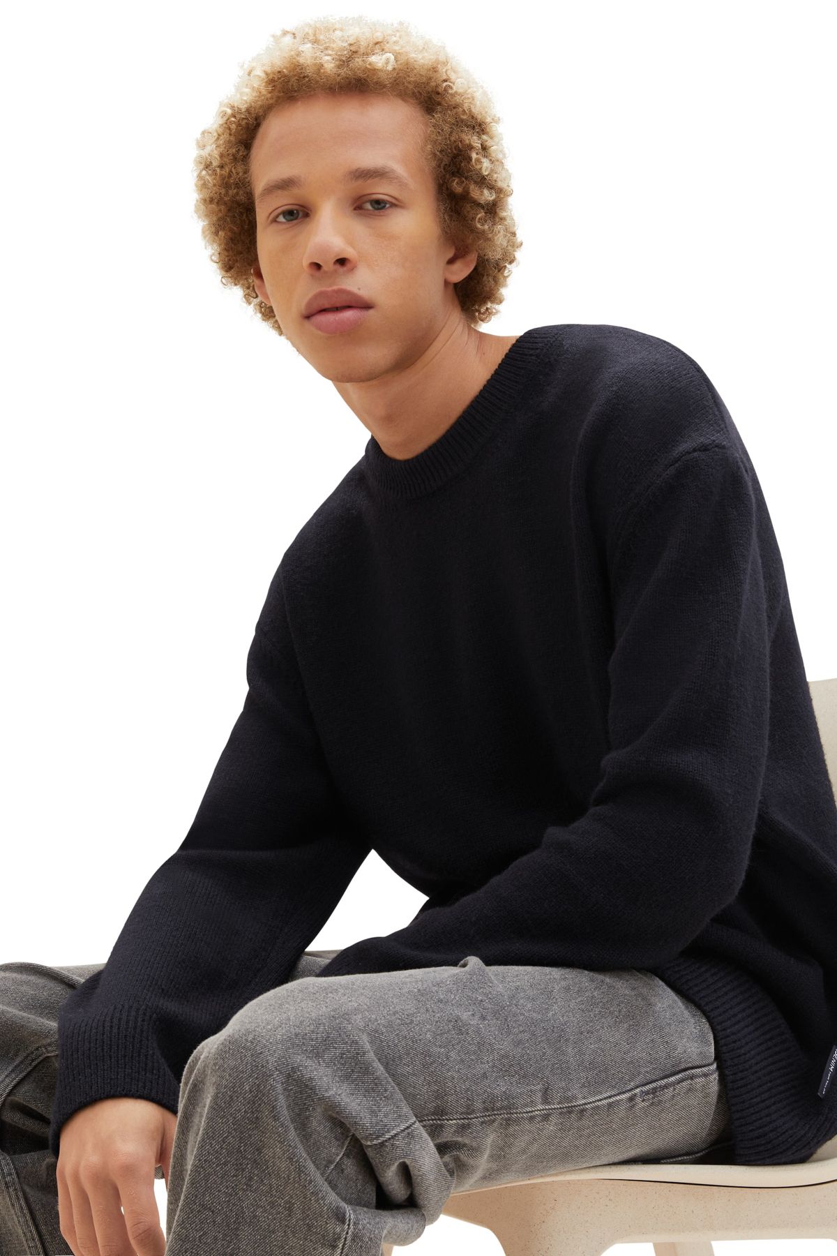 Tom tailor denim sweater on sale