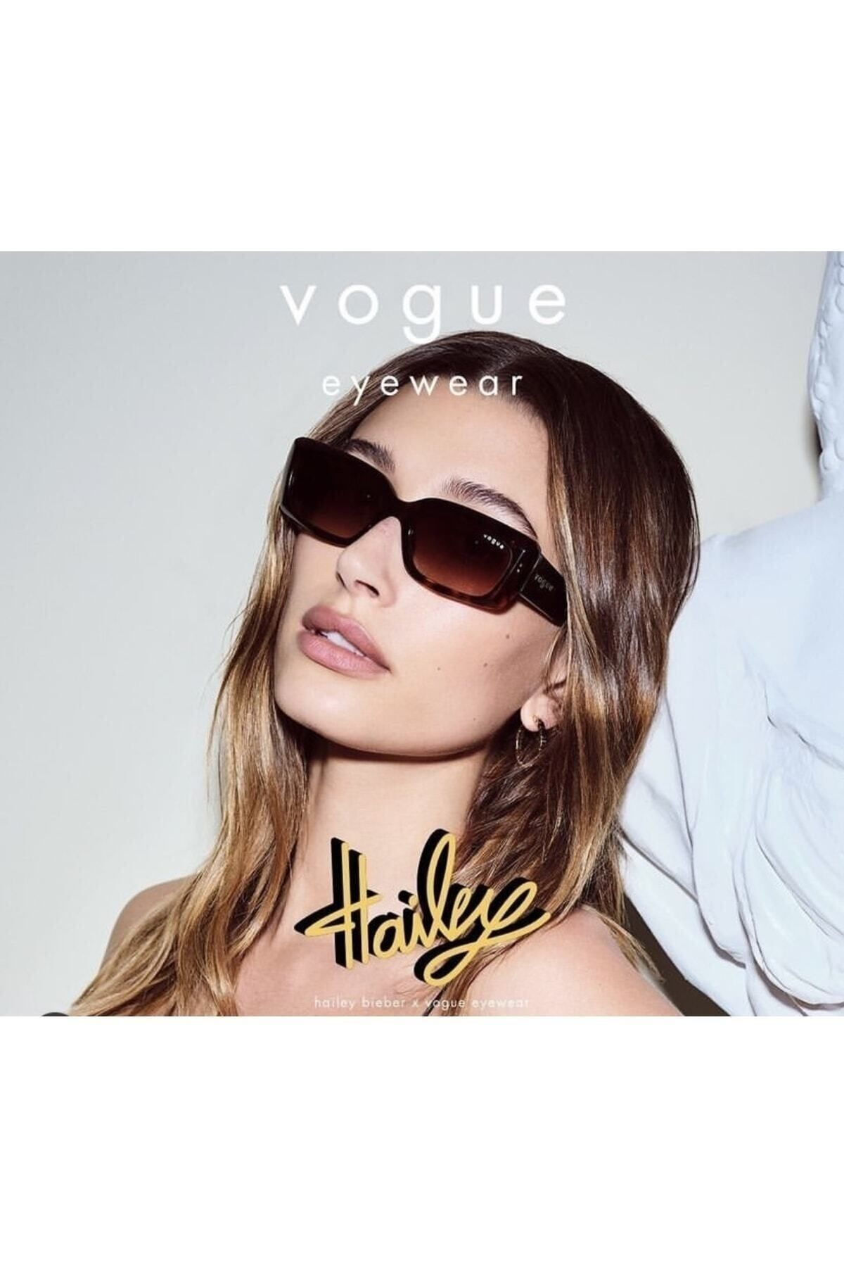 Vogue Vo5440 S 656/13 52 عینک آفتابی قاب استخوانی قهوه ای Uv400