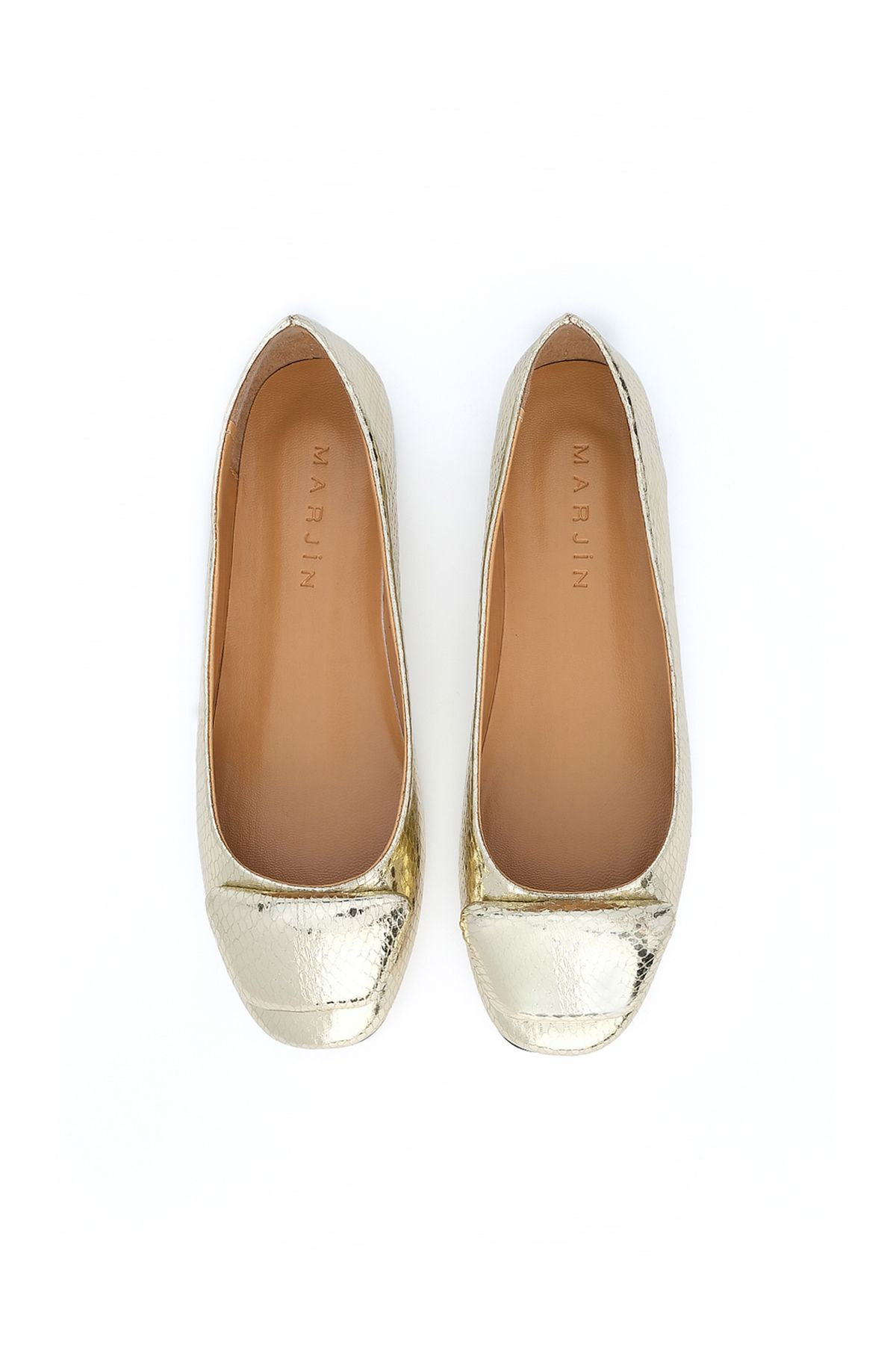 Marjin Ballerina Flats Gold colored Flat