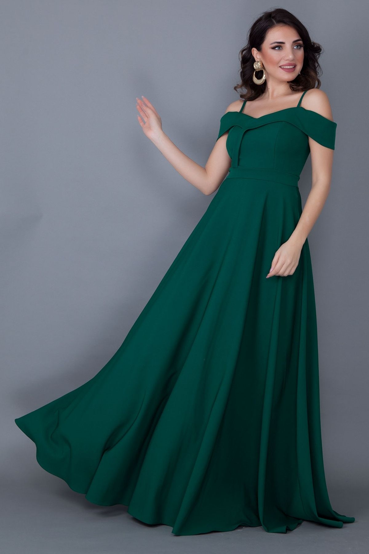 Dark green discount occasion dress