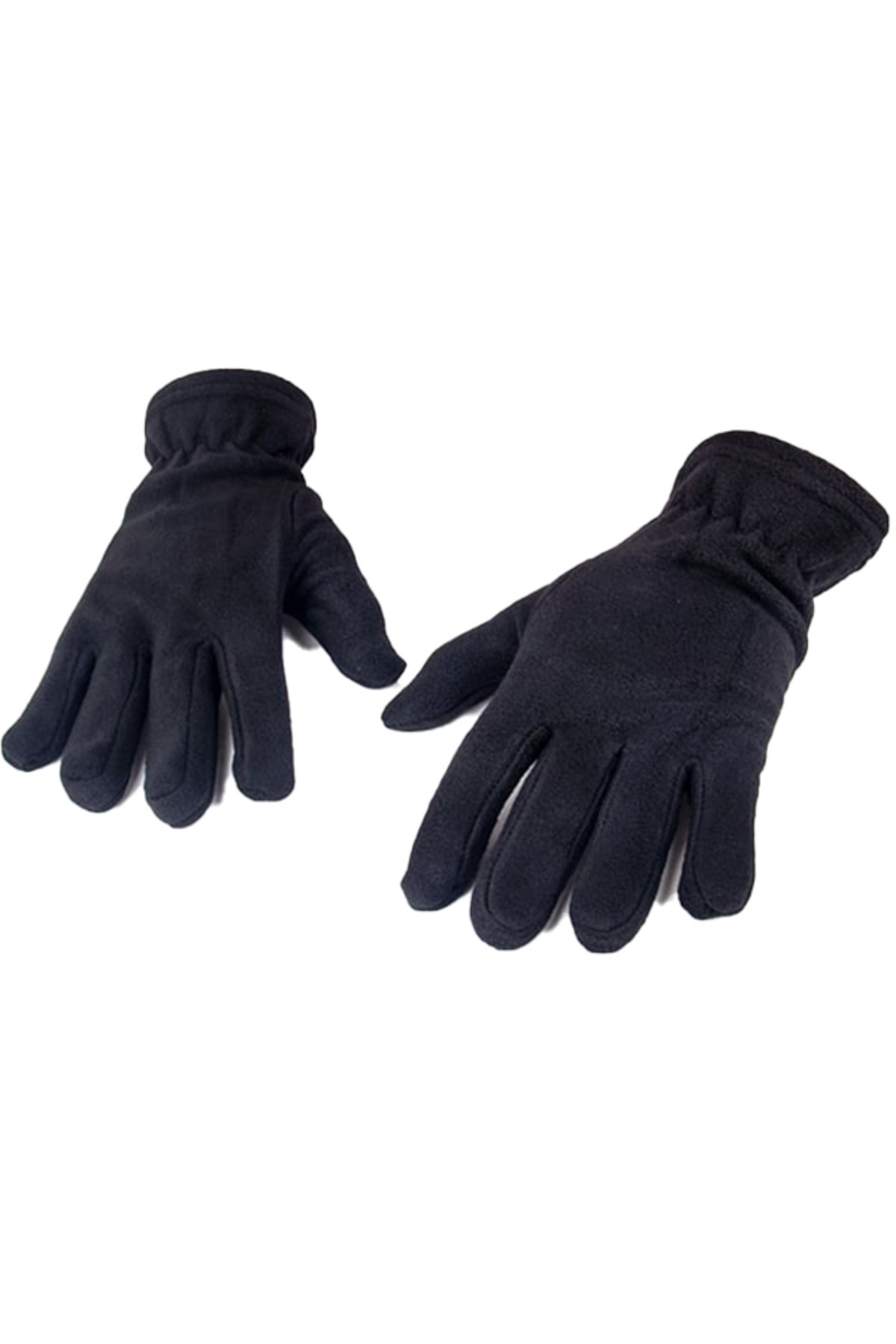 VantaStore  Unisex Siyah Termal Kışlık Kaliteli Polar Eldiven Kadın Erkek - Görsel 2