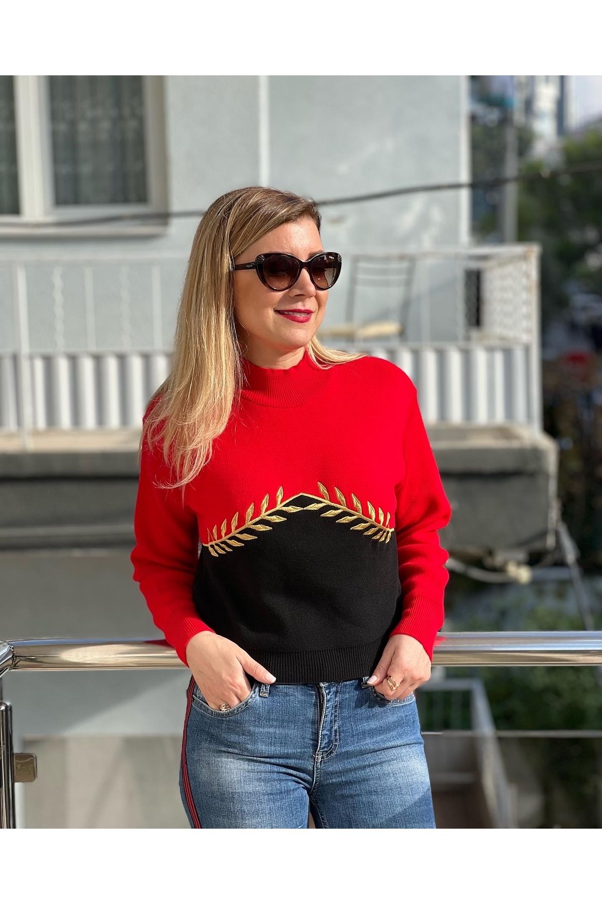 Tight deals red sweater