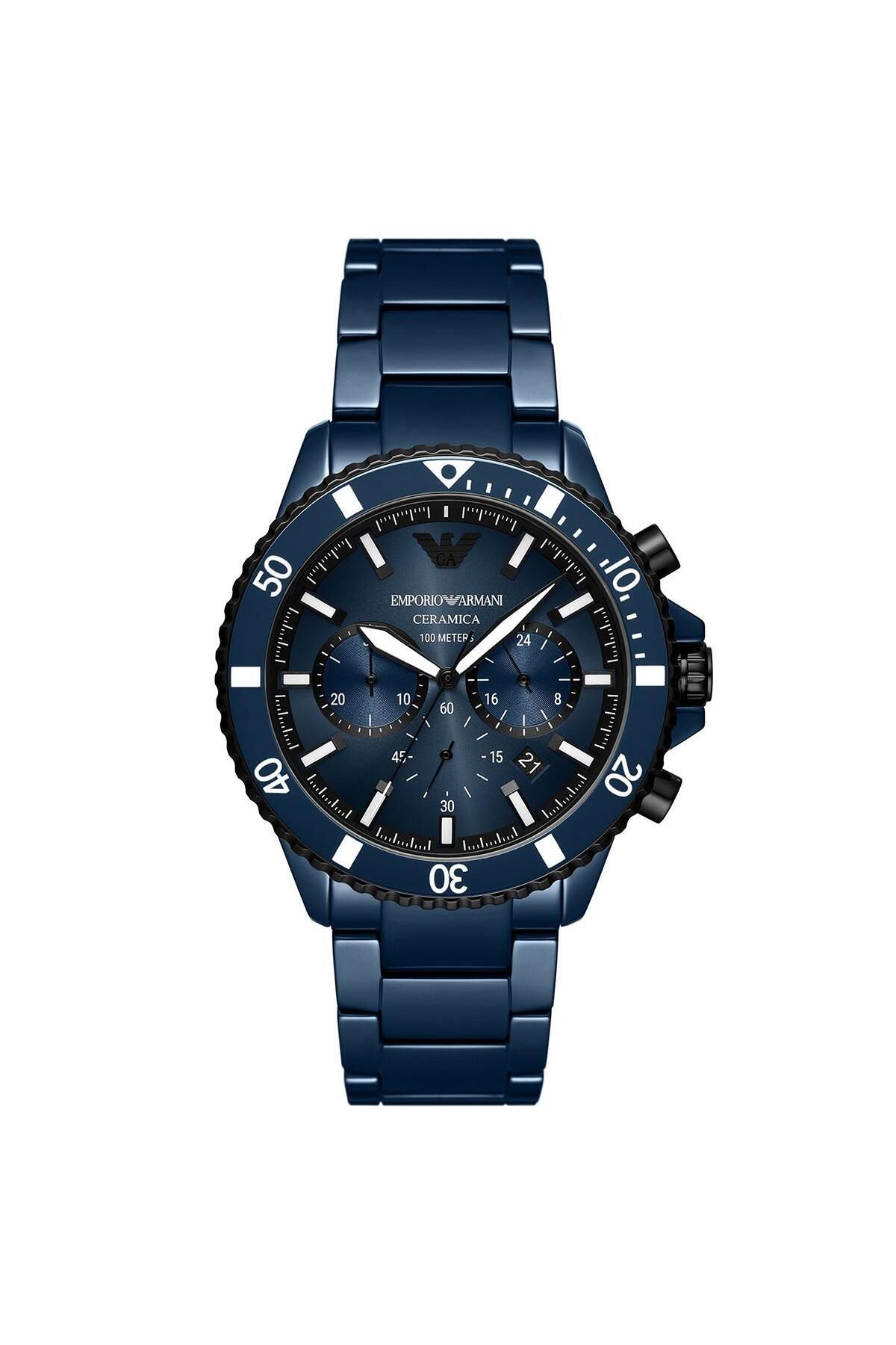 Navy armani watch hotsell