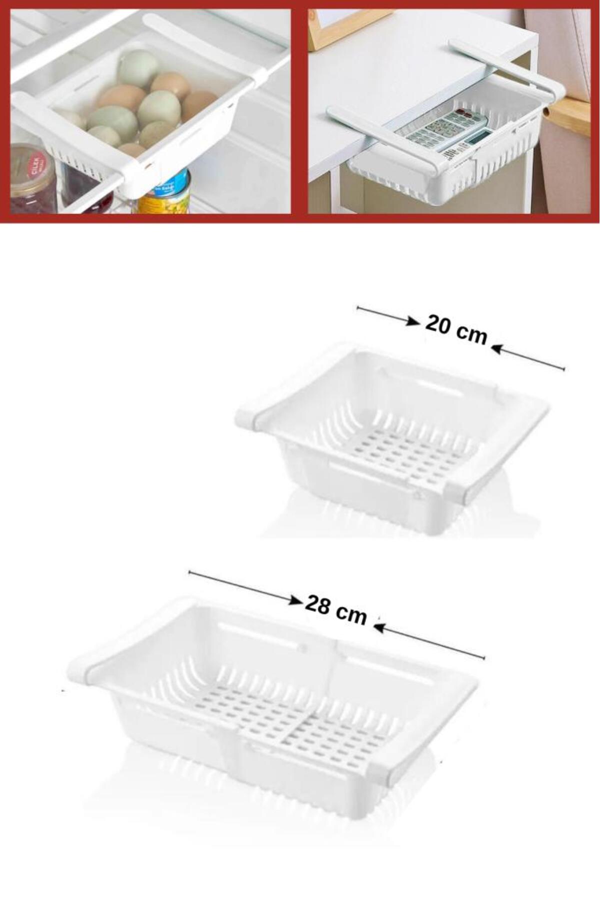 Adjustable Hanging Shelf Inside the Wardrobe, Storage Shelf with Refrigerator Accordion Strainer, Organizer Organizer