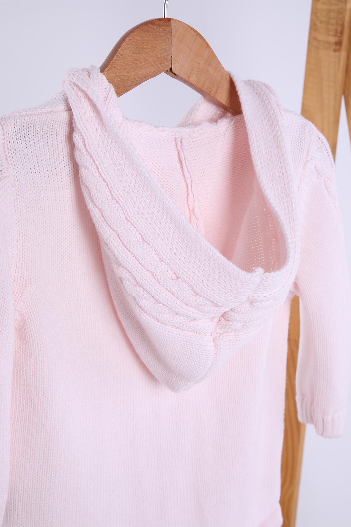 Babyhola Organik Triko Kız Erkek Bebek Çocuk Kapüşonlu Hırka 6001 fotoğrafı 4 (önizleme)