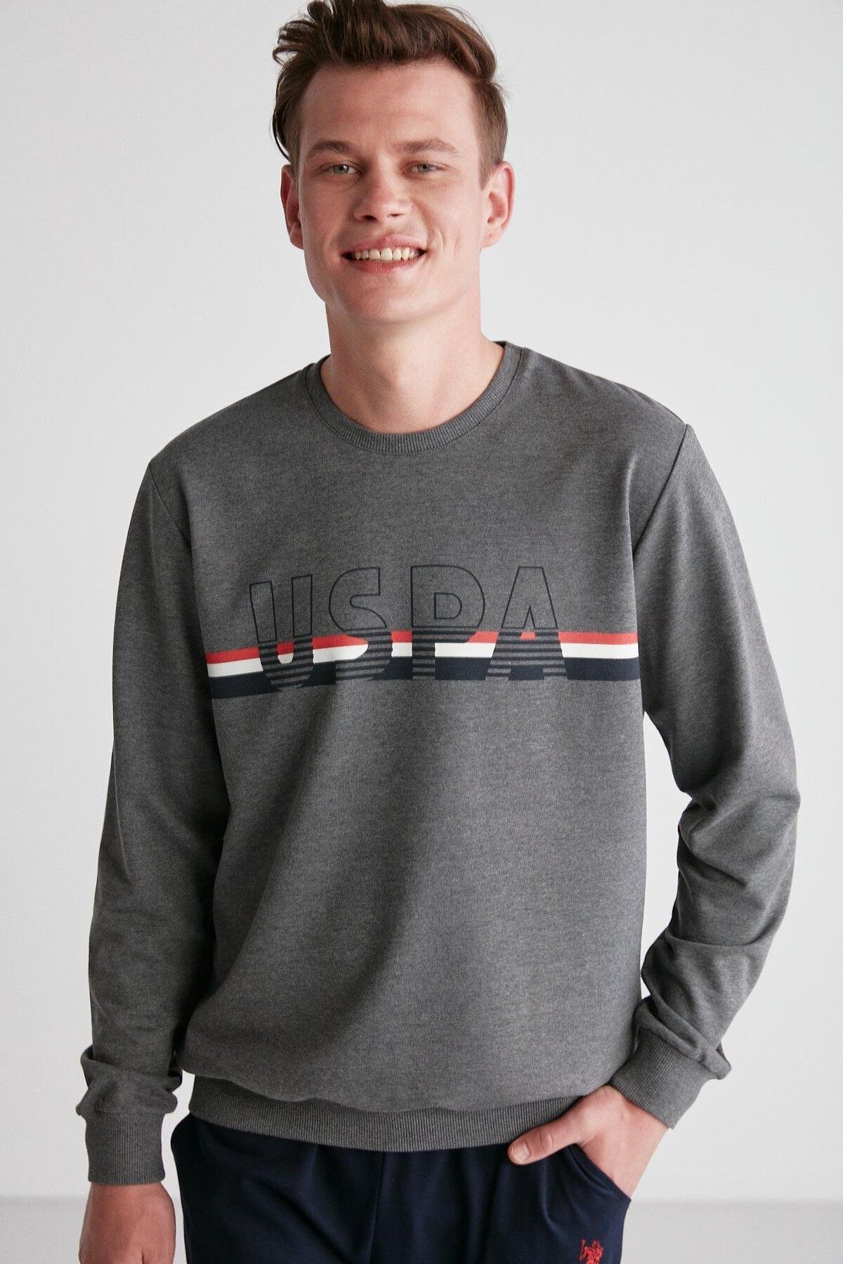 U.S. Polo Assn. پایه. POLO ASSN. ست لباس خواب یقه گرد مردانه 18710
