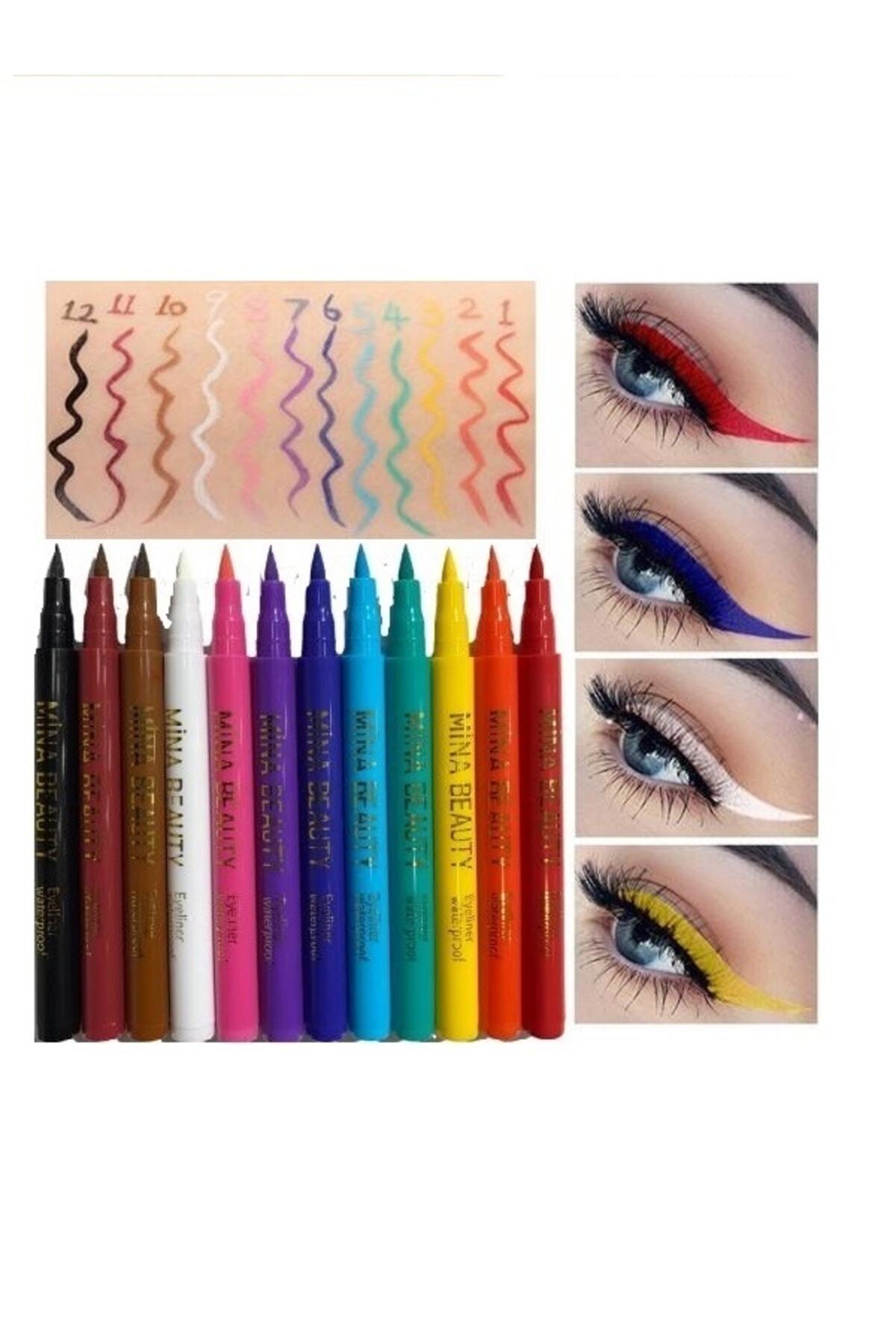 nayss 12 Renk Renkli Eyeliner Seti Fiyatı, Yorumları Trendyol