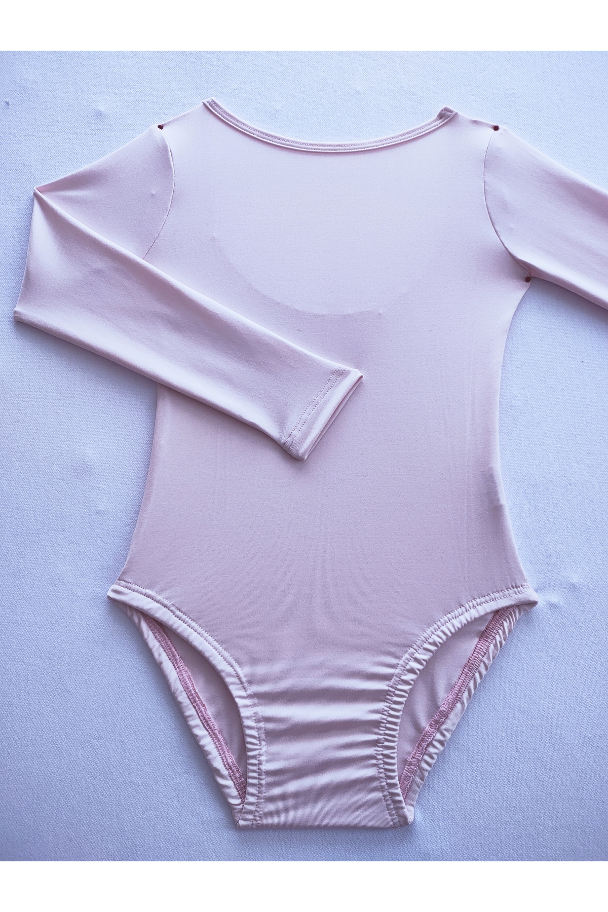Lully Kıds Gymnastics Ballet Training Pink Long Sleeve Bodysuit Girls Swimwear