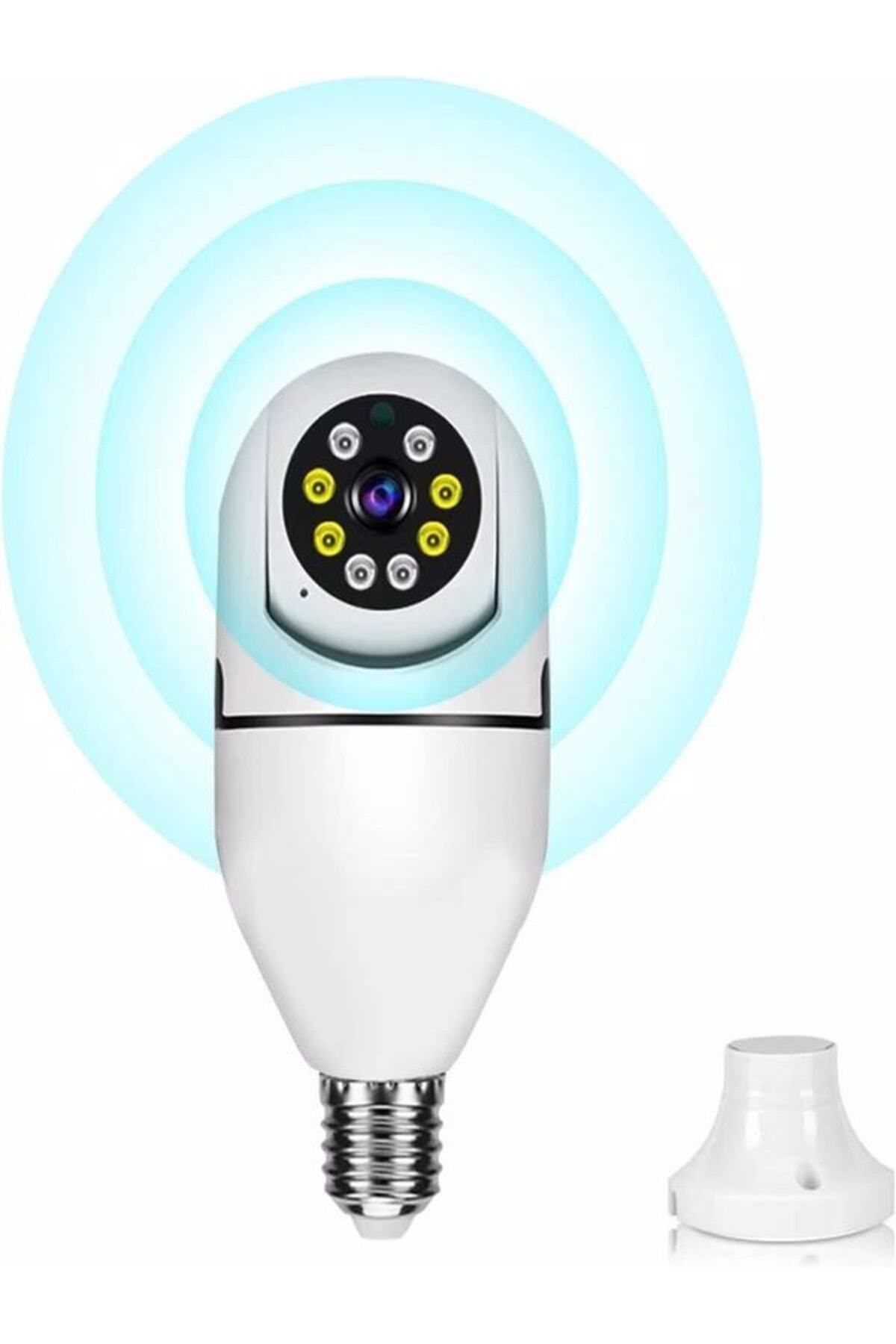 360 Ptz Ip Kamera Gece Görüş Kablosuz Bebek Güvenlik Akıllı Ampul Wifi Kamera E27 Duy Tip