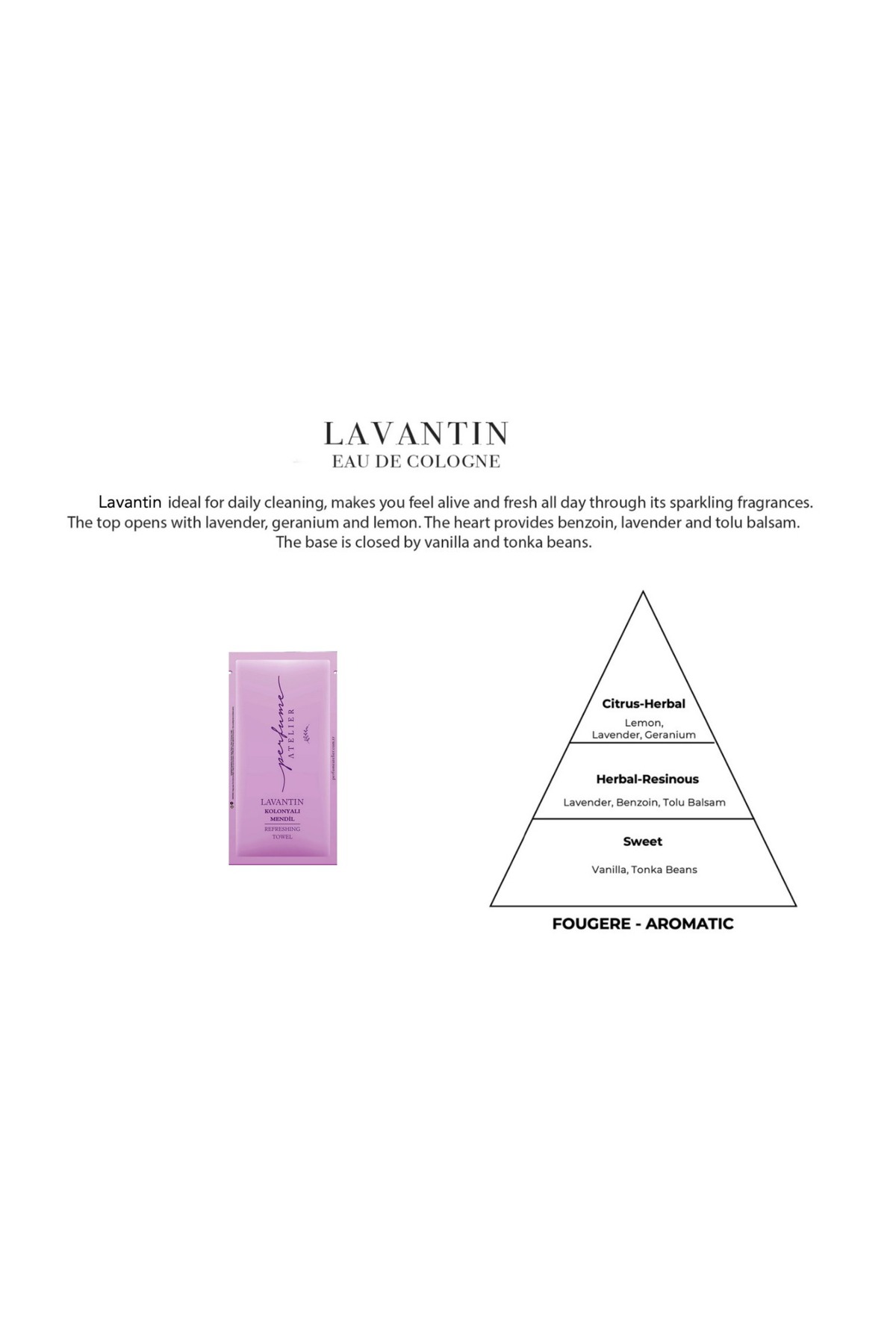 PERFUME ATELIER 5x10 100 Adet Lavantın Kolonyalı Mendil 70° fotoğrafı 2 (önizleme)