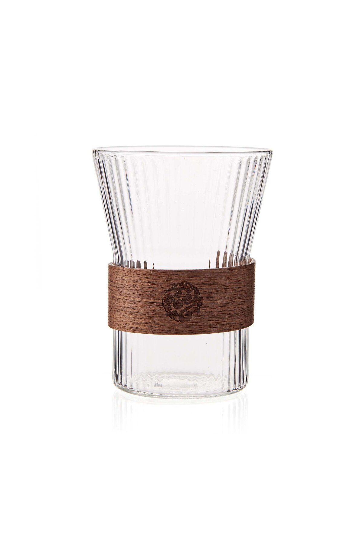 Tohana-320 ml Striped Glass Cup 2