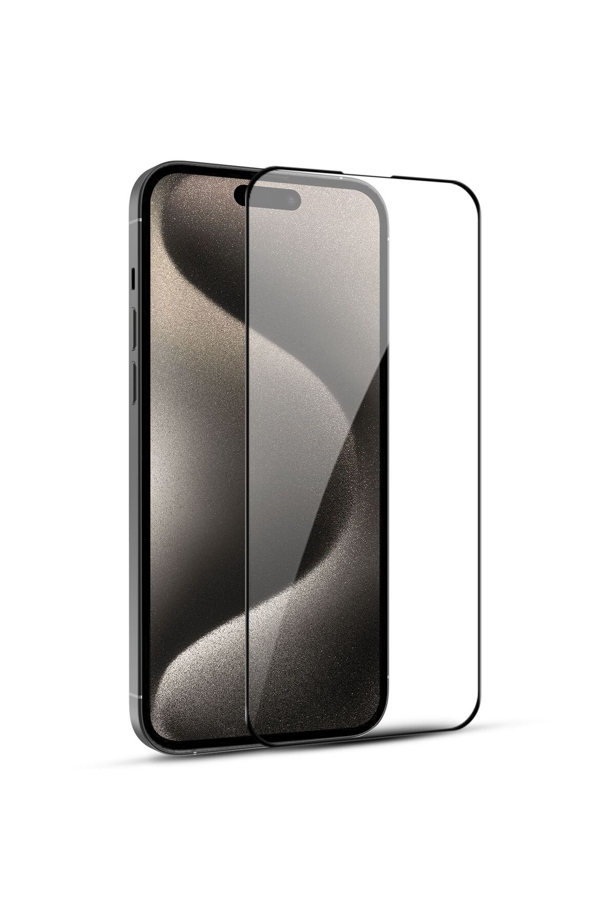 IPhone 15 Plus Uyumlu Safir Ekran Koruyucu HD Tam Kaplayan 5D Full Koruma Antistatic Temperli Cam