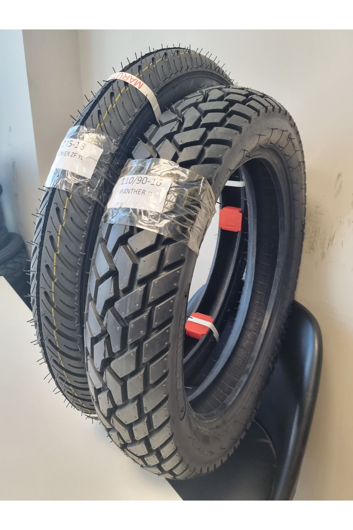 MARUTİ TYRES Set 2.75-18 Power Zp(TL) Ve 110/90-16 Panther(TL) Ön/arka Takım PantherPOWERSET1