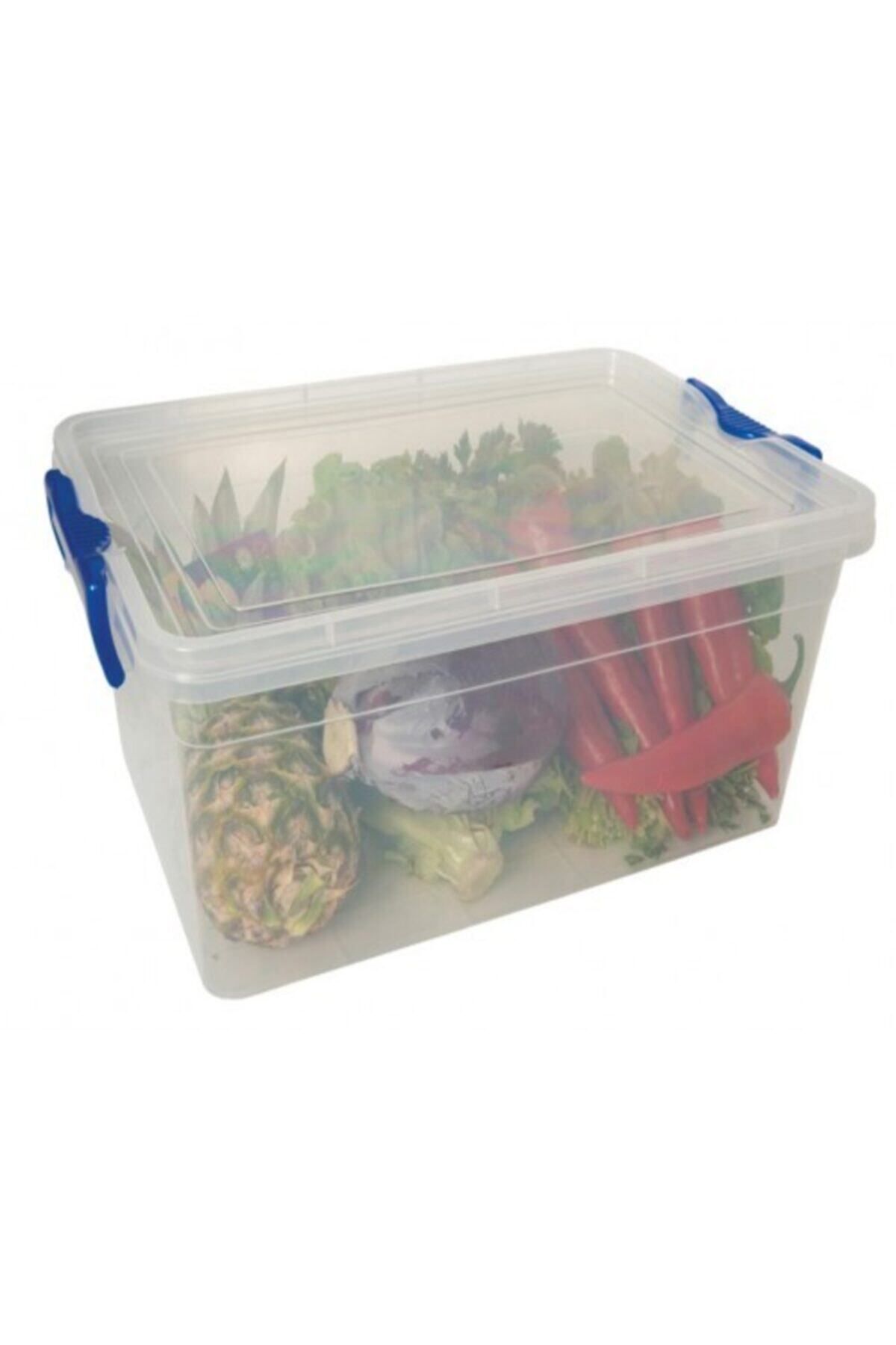 LEVA-Multi-Purpose Transparent Rectangular Lockable Storage Container 30.lt 1
