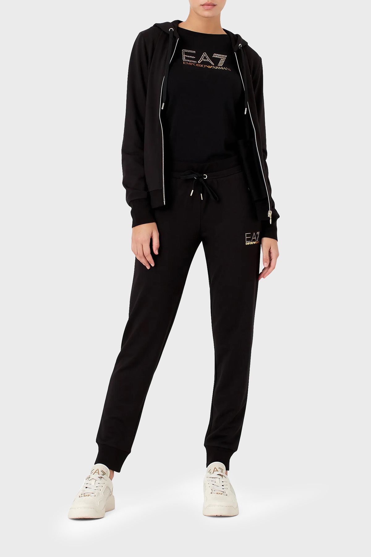 Ea7 tracksuit set discount