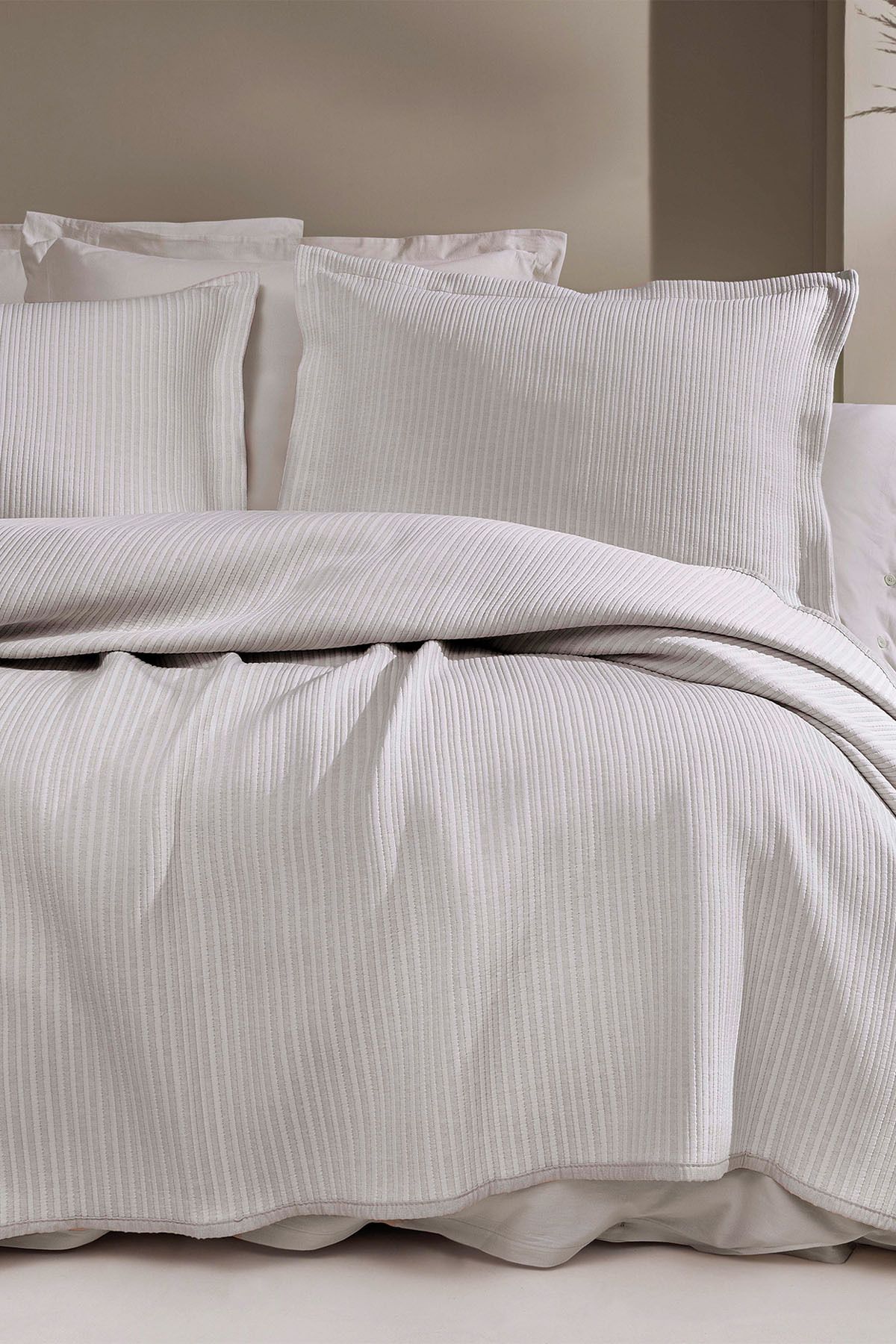 Yataş-Digna Beige Single Bedspread Set 2