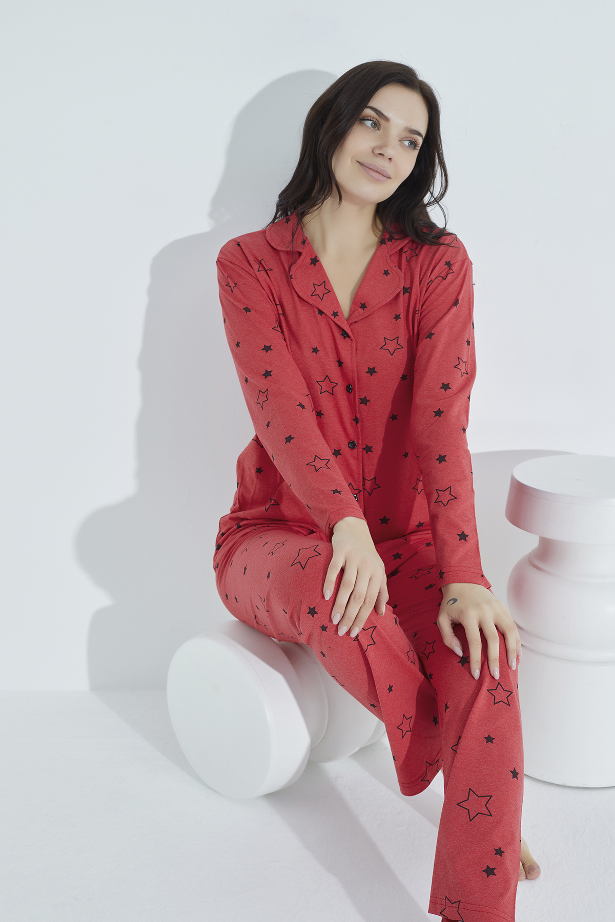 DÜĞMELİ PİJAMA TAKIM