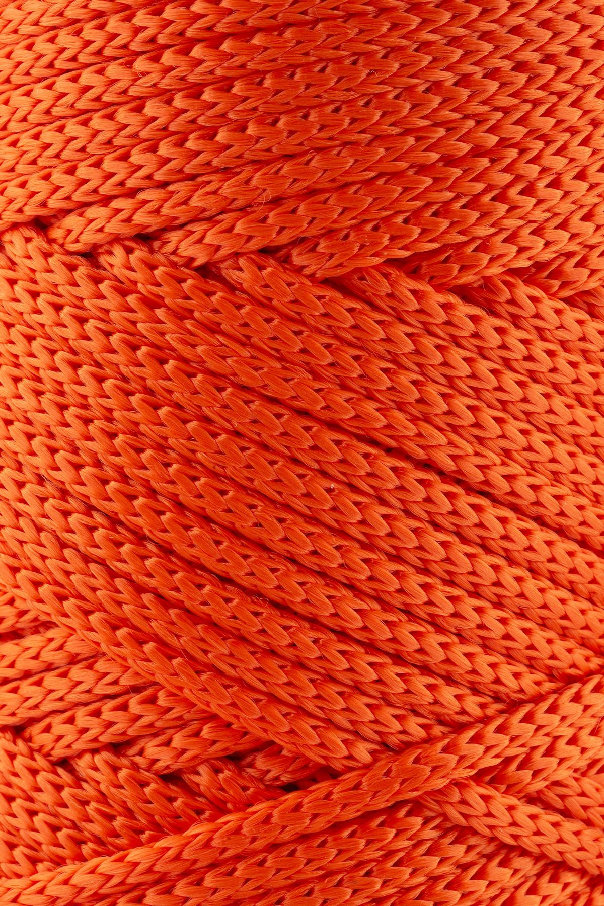 SENSY-5 Mm - 400 gr Polyester Macrame Thread Orange 95 M Polyester Macrame Thread Suppla Rope And Bag Thread 2