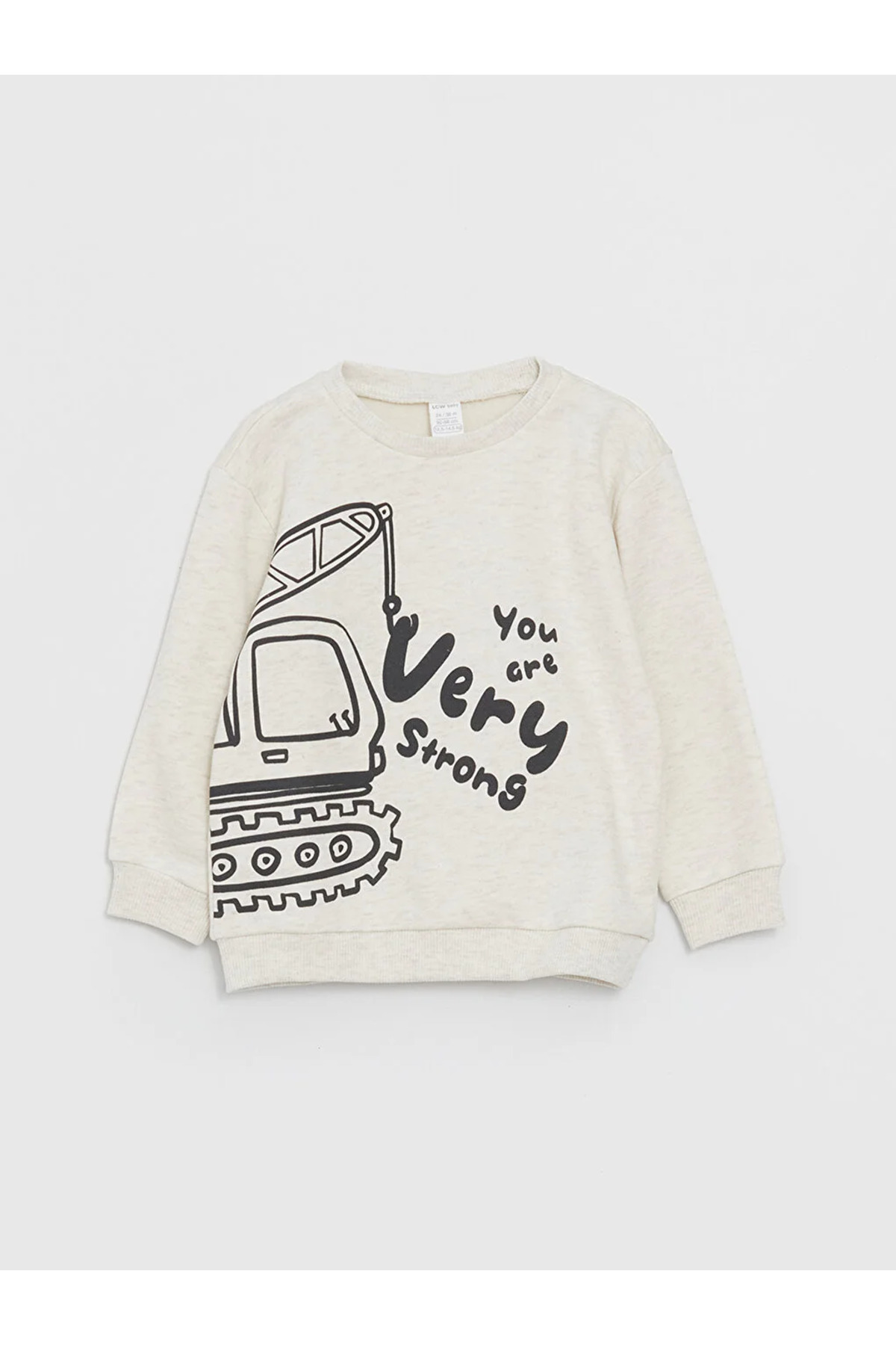 LC Waikiki LCW baby Baskılı Uzun Kollu Erkek Bebek Sweatshirt 2'li fotoğrafı 3 (önizleme)